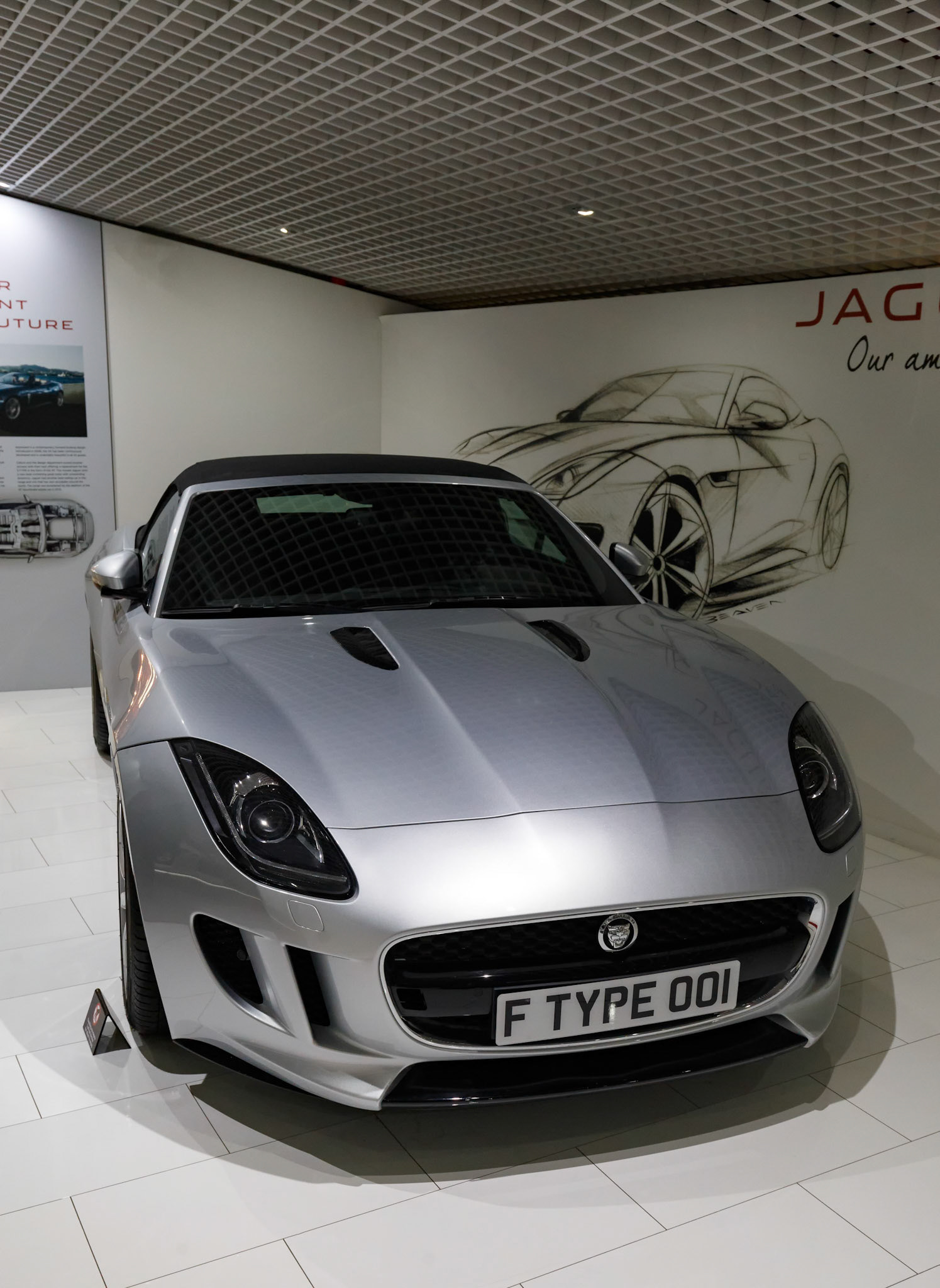 2013 Jaguar F-Type 3.0 Litre at the Coventry Transport Museum in Coventry, England