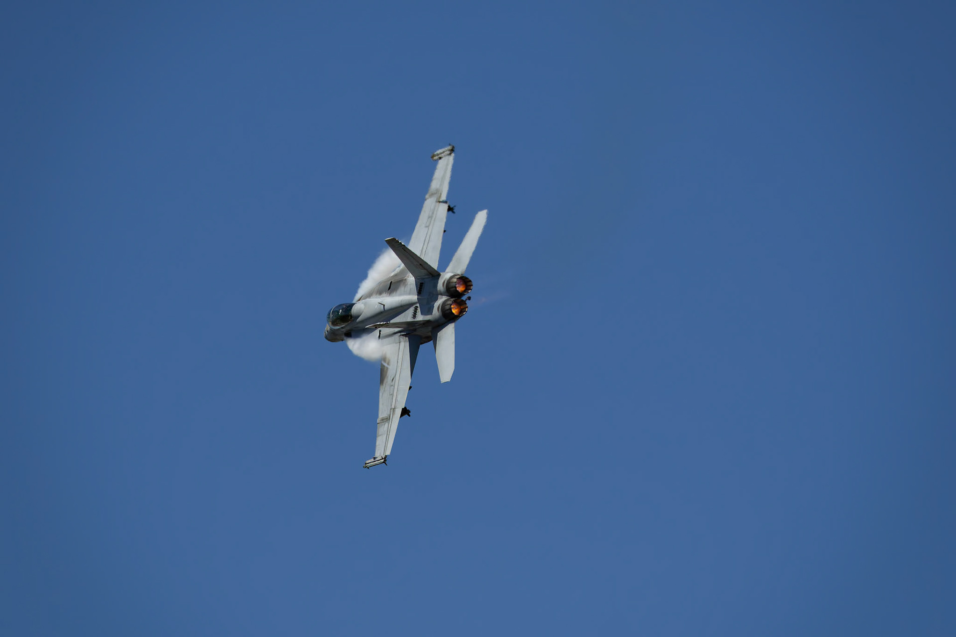 RAAF FA-18F Super Hornet on display for the 2024 Riverfire Rehearsals, Australia