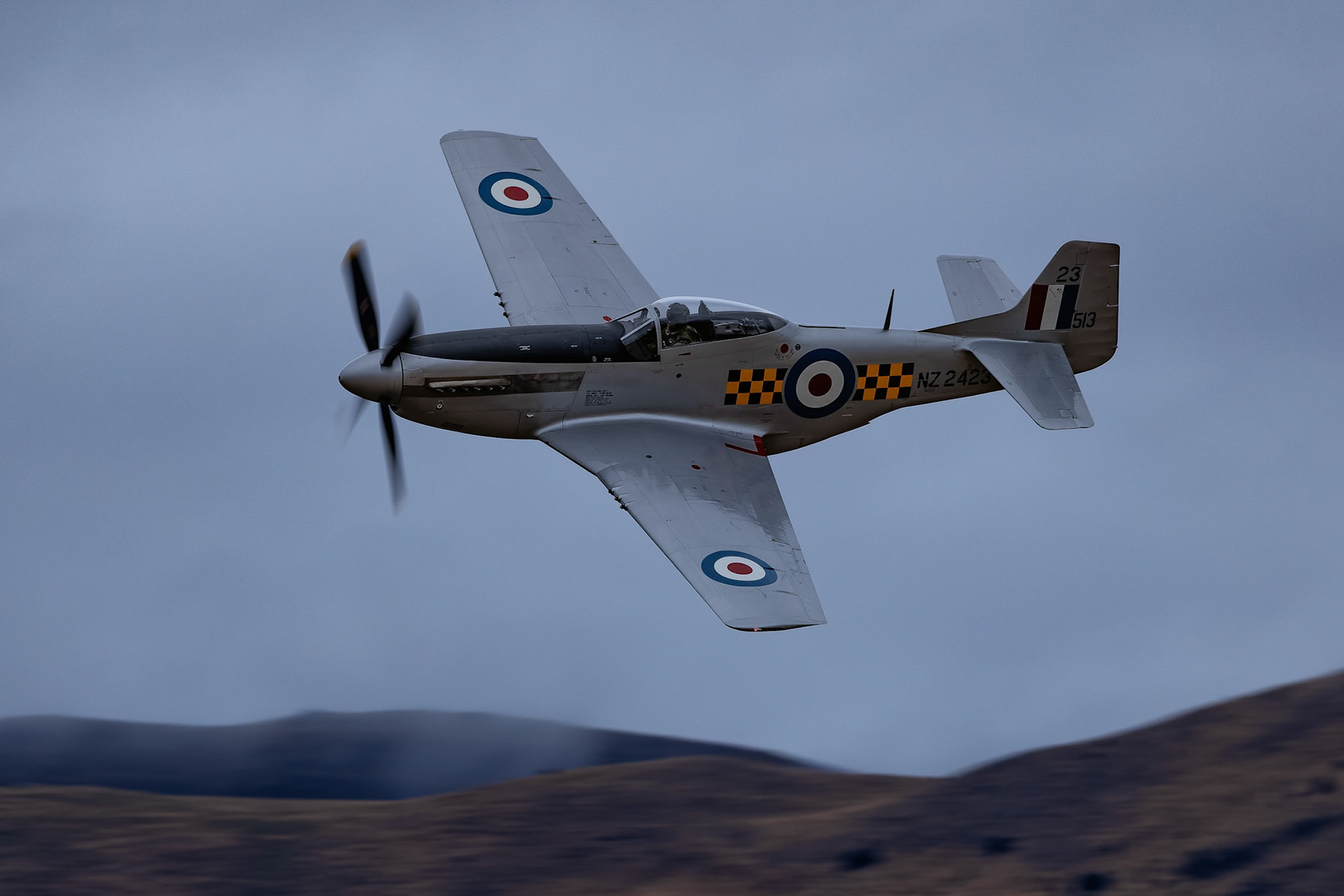 North American P-51D Mustang [ZK-BHT] on display at Warbirds over Wanaka, New Zealand