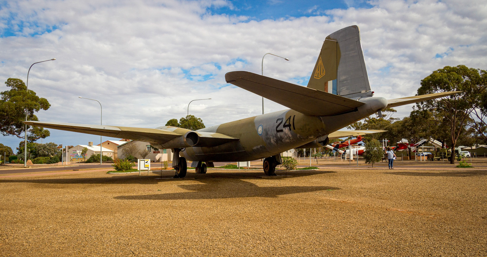 Canberra on display at the Woomera Missile Park in South Australia, Australia