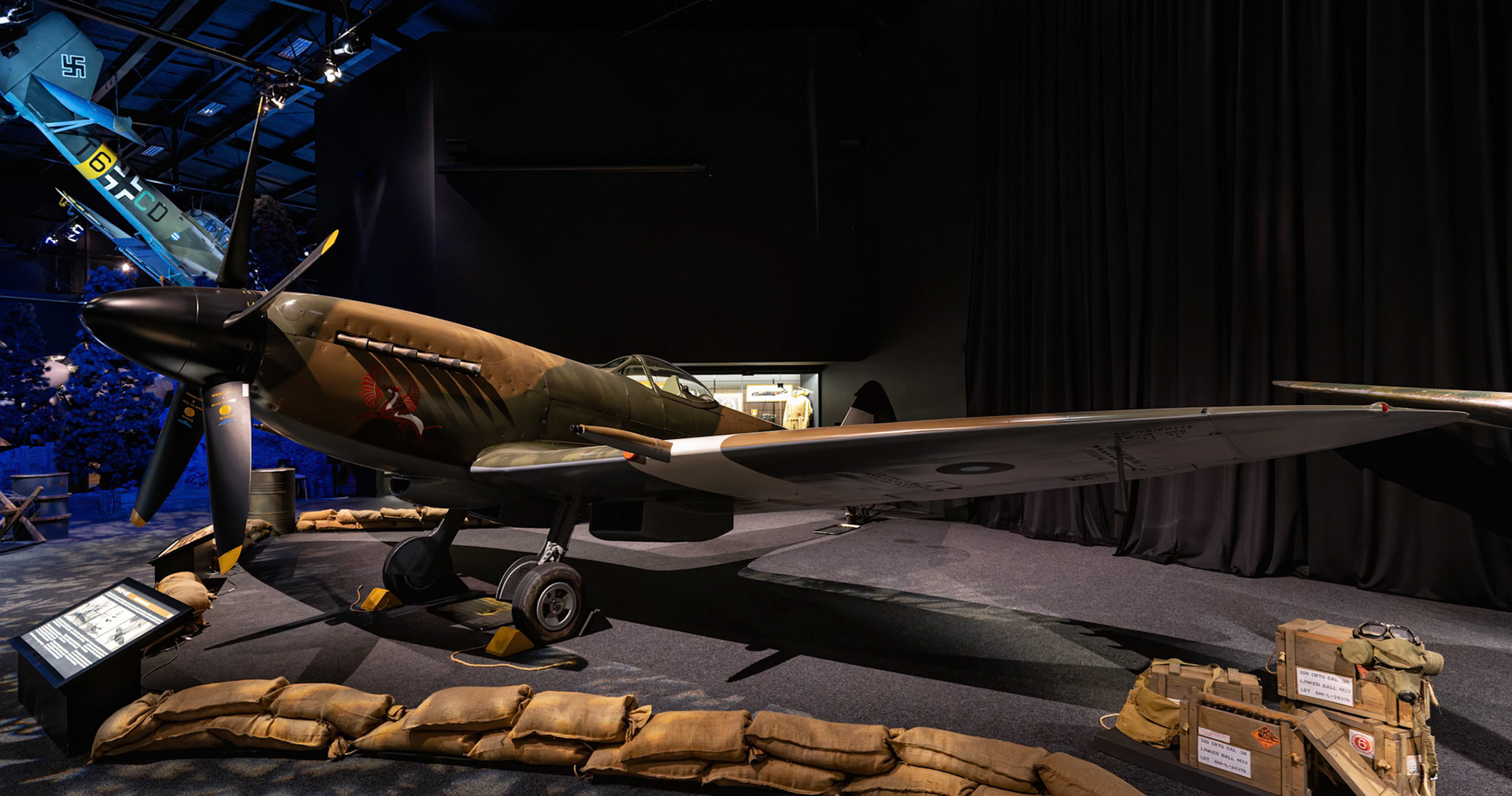 Supermarine Spitfire at Omaka Aviation Heritage Centre in Blenheim, New Zealand