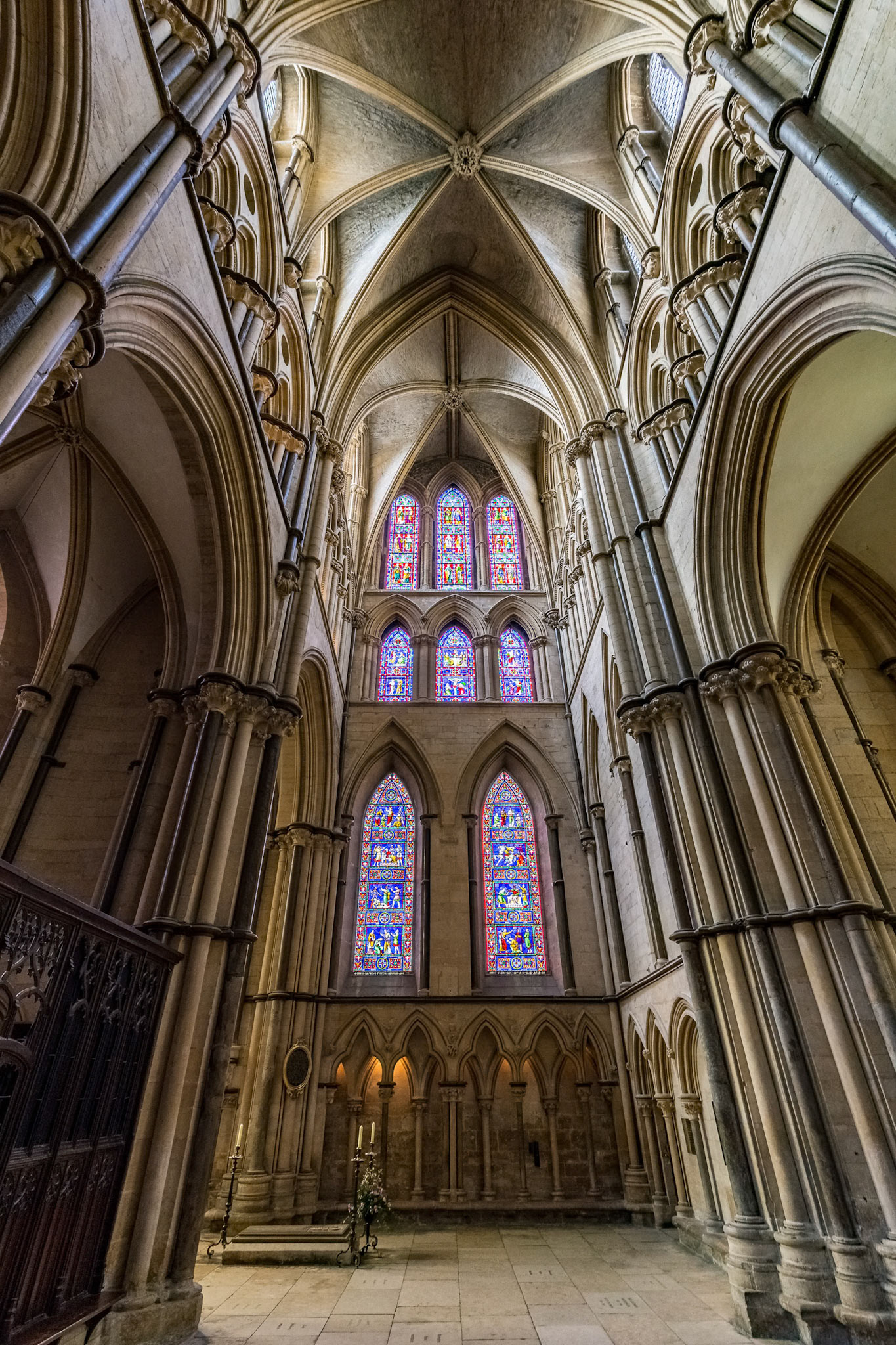 Inside Lincoln Cathedral, England