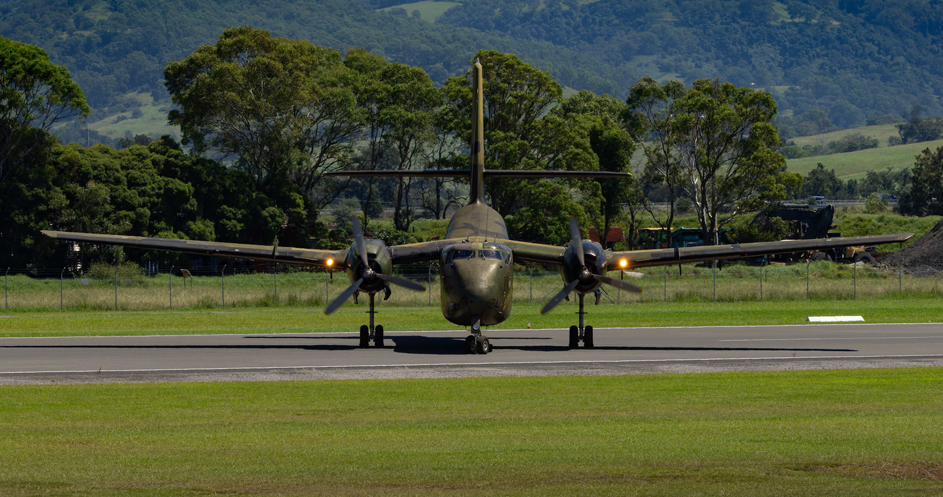 De Havilland Canada Caribou from the Historical Aircraft Restoration Society on display at the Shellharbour Airport, during the Airshows Downunder Shellharbour, New South Wales, Australia.
