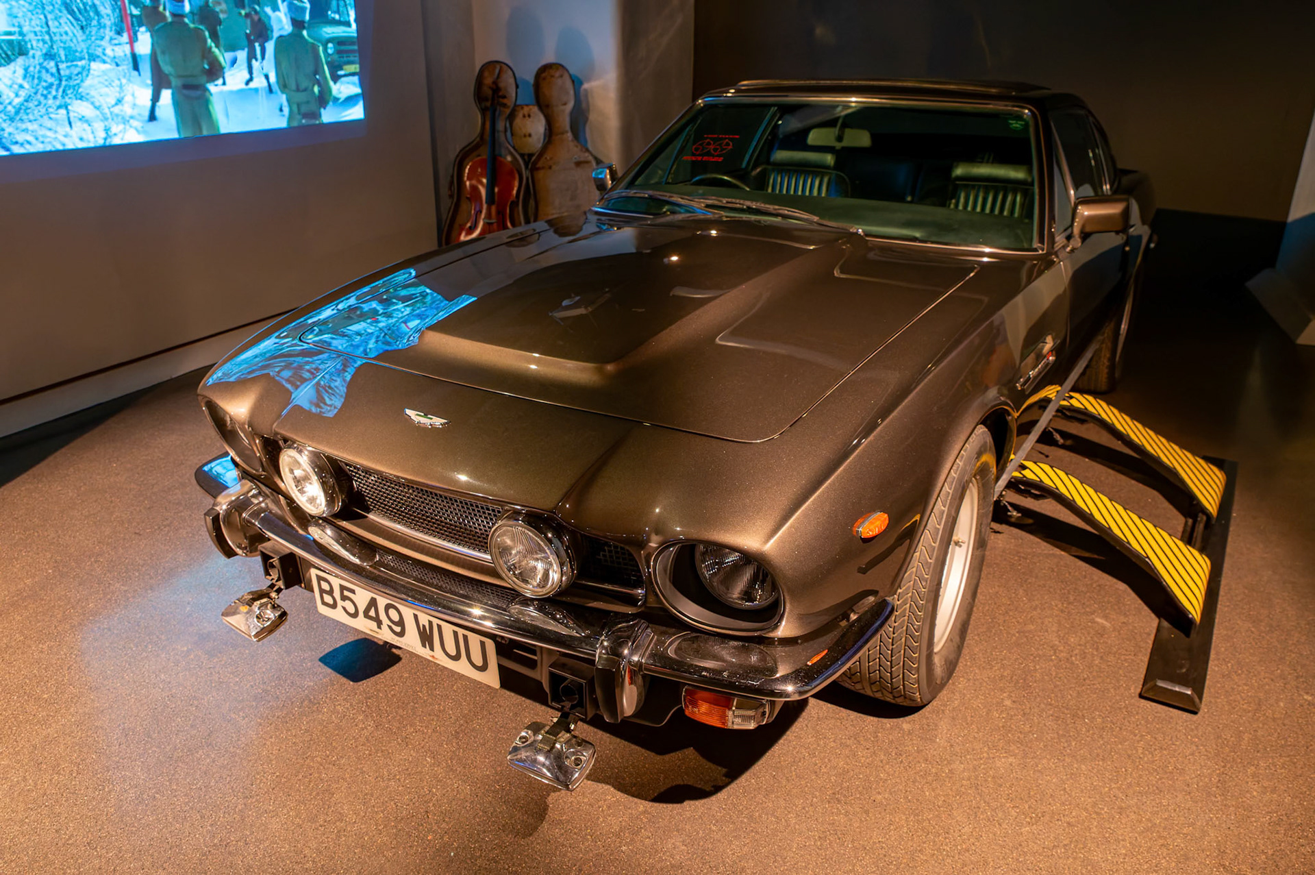 Aston Martin V8 from "Living Daylights", Bond in Motion in London, England
