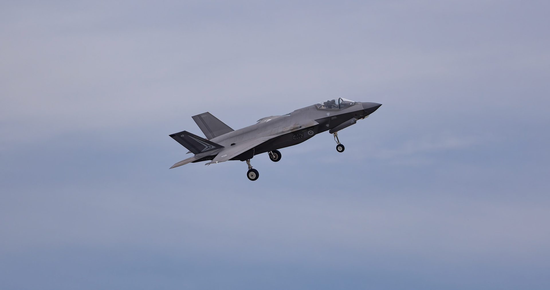 Royal Australian Air Force Lockheed Martin F-35A Lightning II [A35-048] on display at the Richmond Airshow in New South Wales, Australia