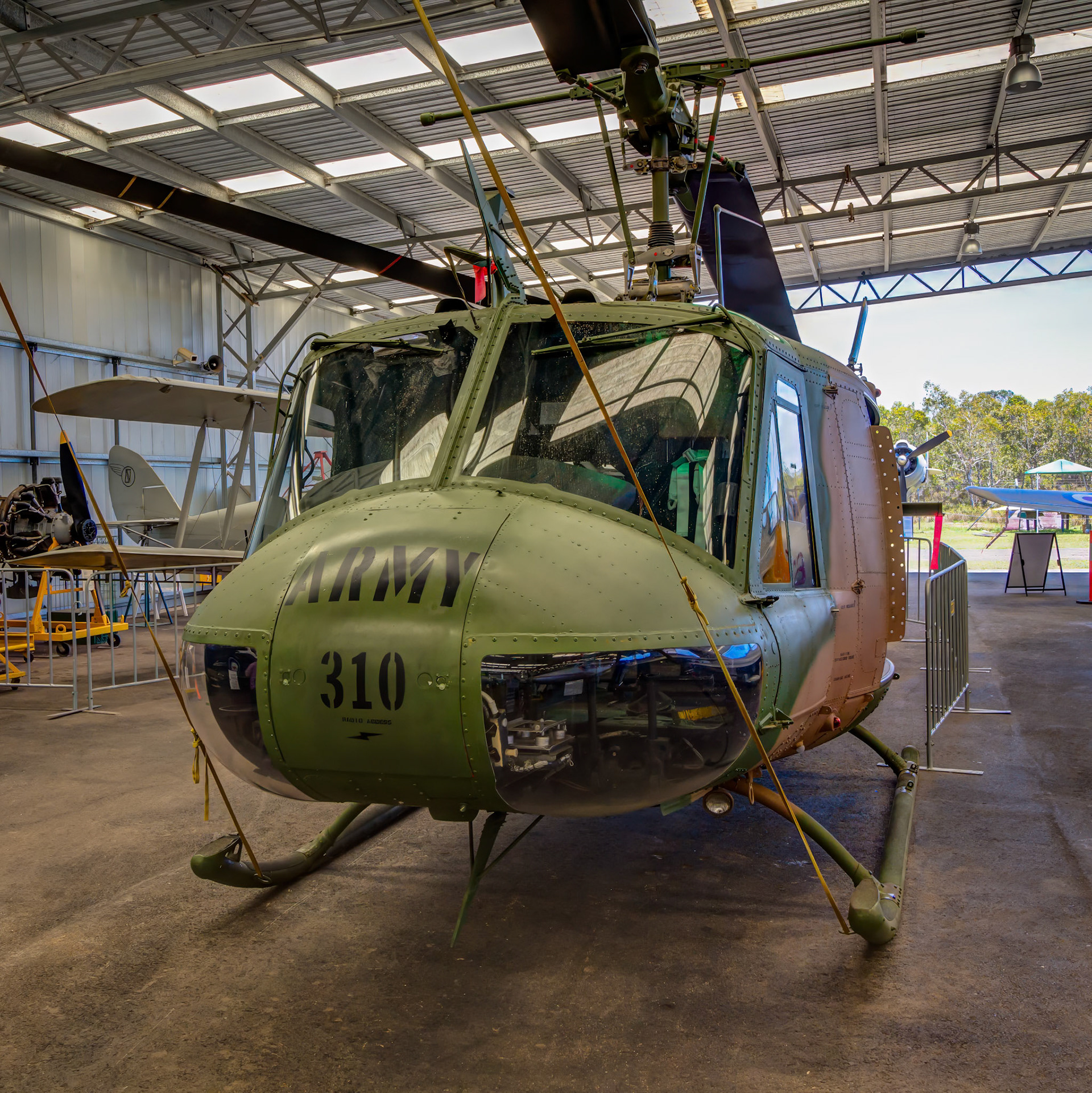 Bell UH-1H Iroquis A2-310 on display at the Queensland Air Museum in Caloundra, Australia