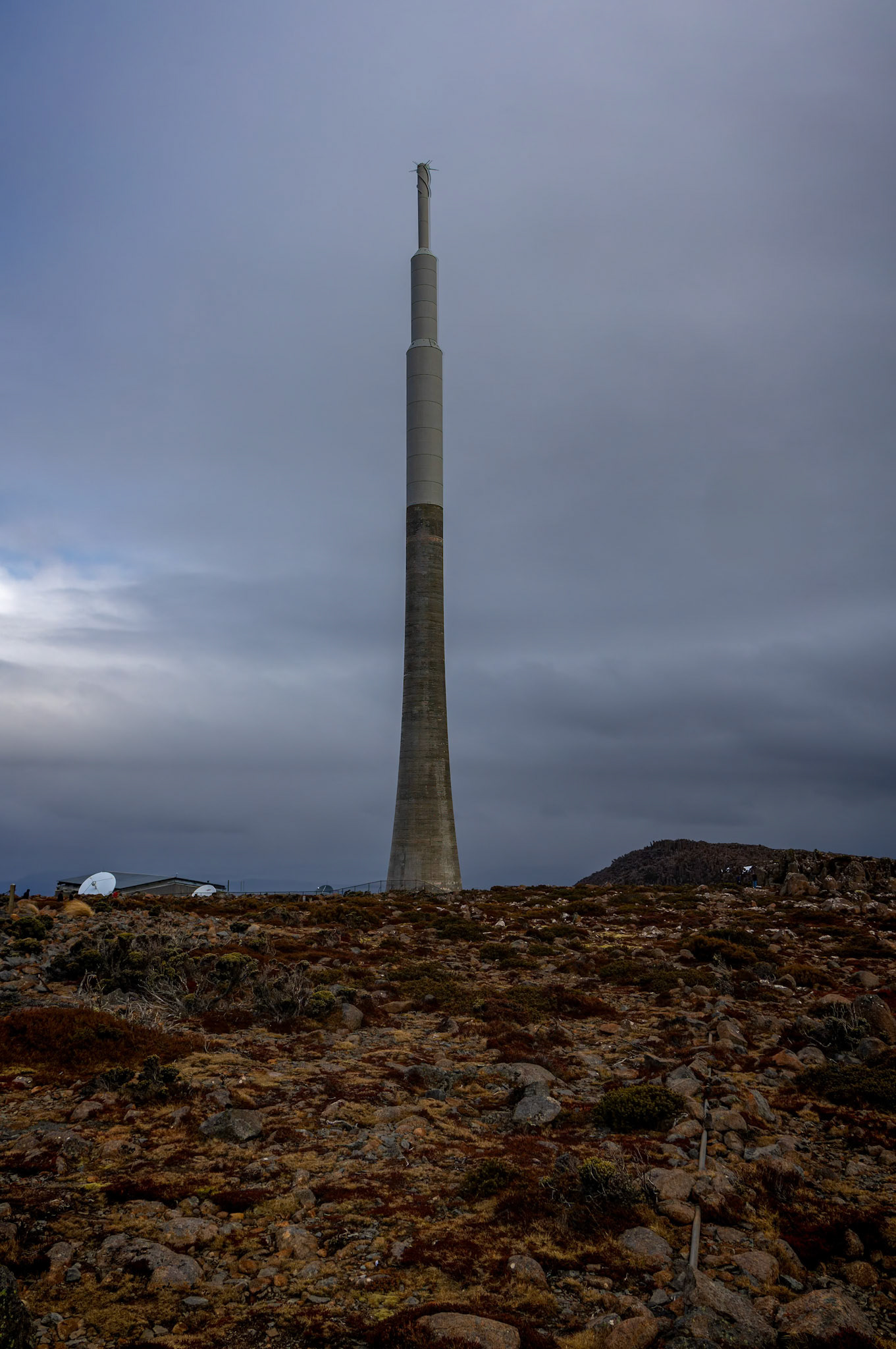 The Post Master General Tower on Mount Wellington in Tasmania, Australia