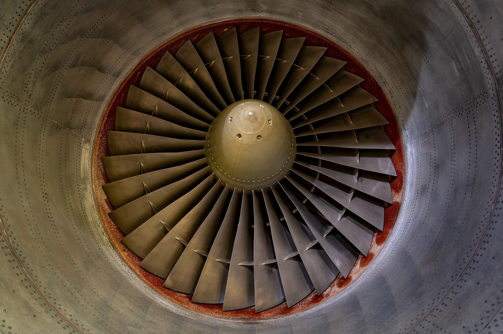 Rolls Royce RB 211 22C on display at the Royal Air Force Museum Midlands in Cosford, United Kingdom