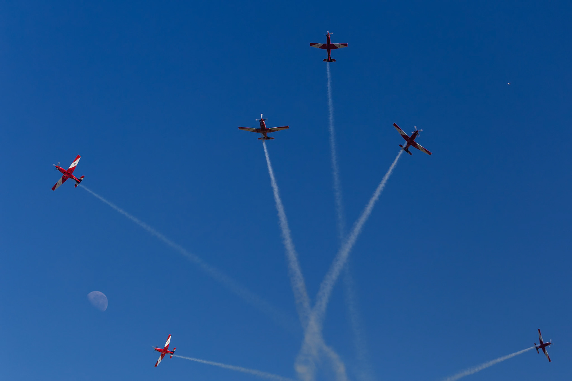 RAAF Roulettes on display at Wings Over Illawarra 2018, Illawarra Regional Airport, Albion Park Rail, New South Wales, Australia