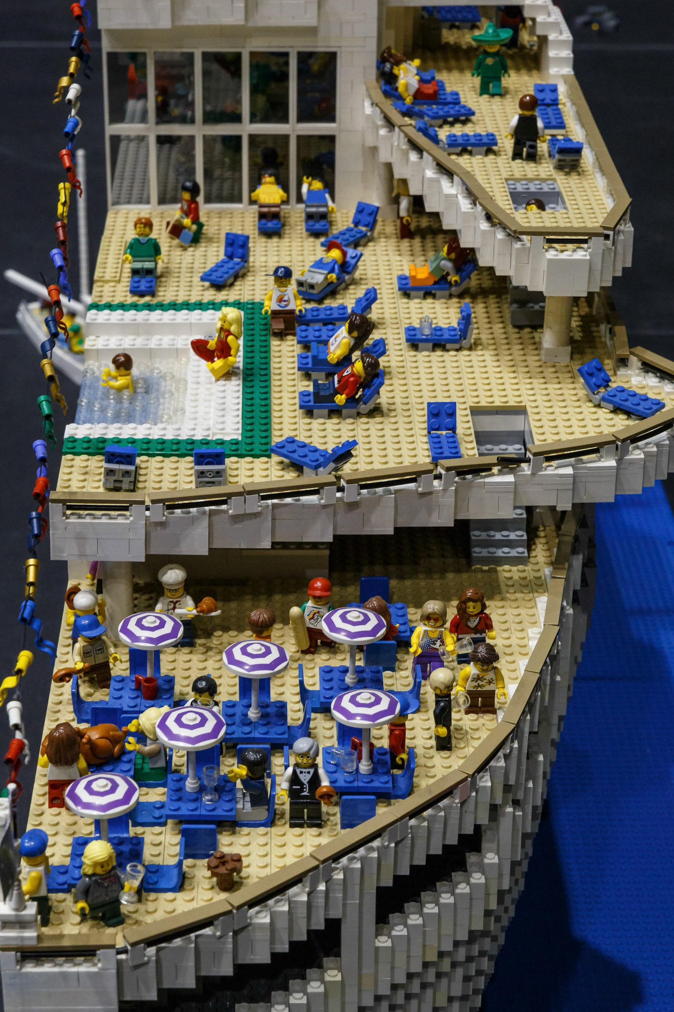 The Love Boat Lego Creation at the Brickman Experience at the Gold Coast, Australia
