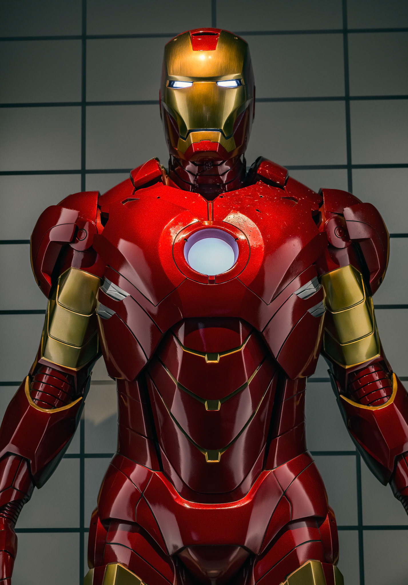 IronMan custome display at GOMA for the Marvel Exhibition, Brisbane