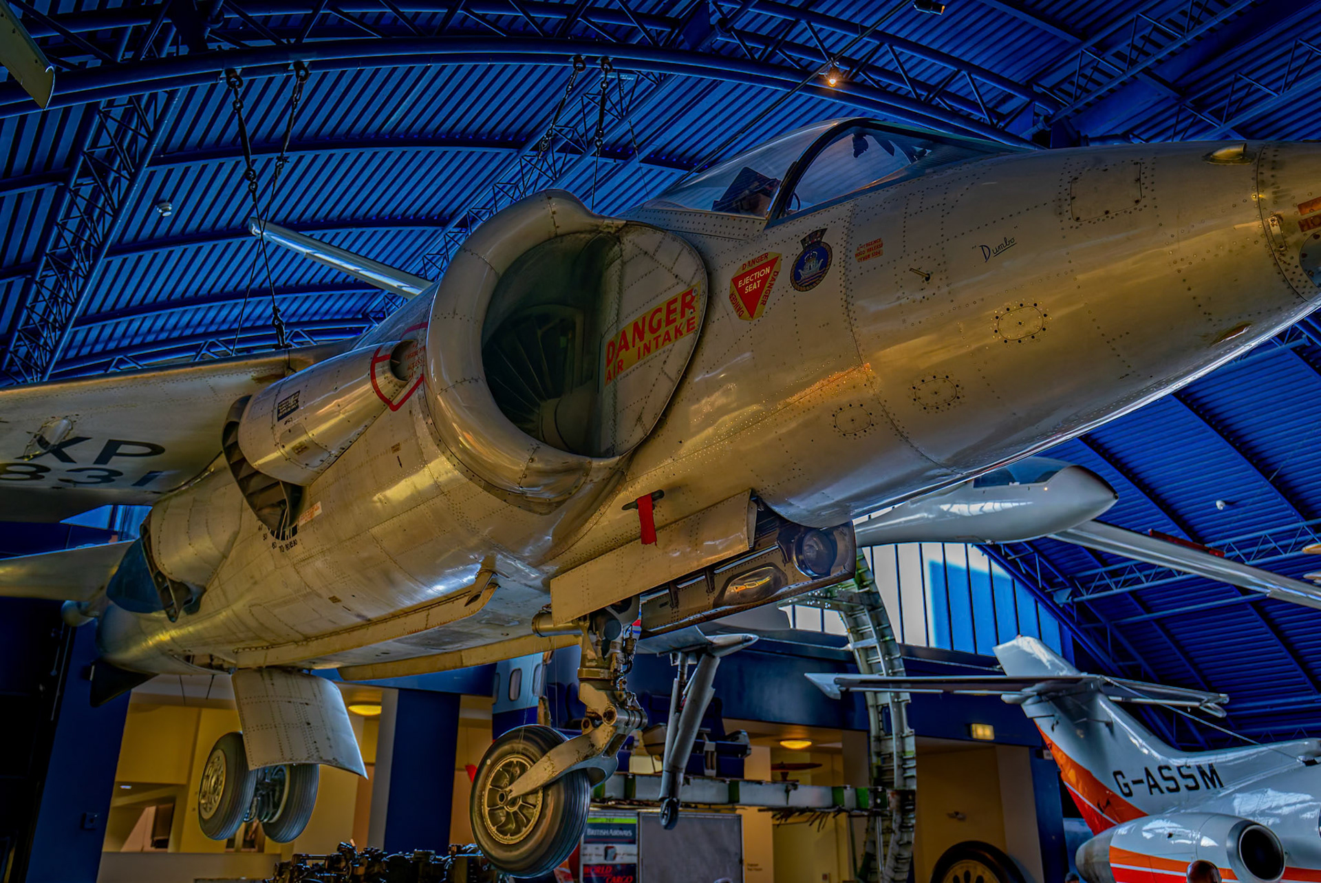Hawker P.1127 (XP831) VSTOL Experimental Aircraft on display in the Science Museum, London