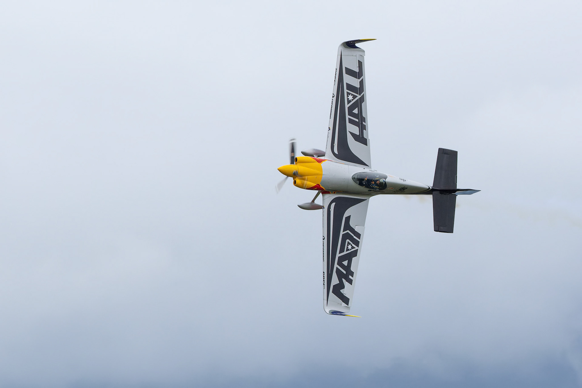 Matt Hall performing in the MXS-R on display at the Shellharbour Airport, during the Airshows Downunder Shellharbour, New South Wales, Australia.
