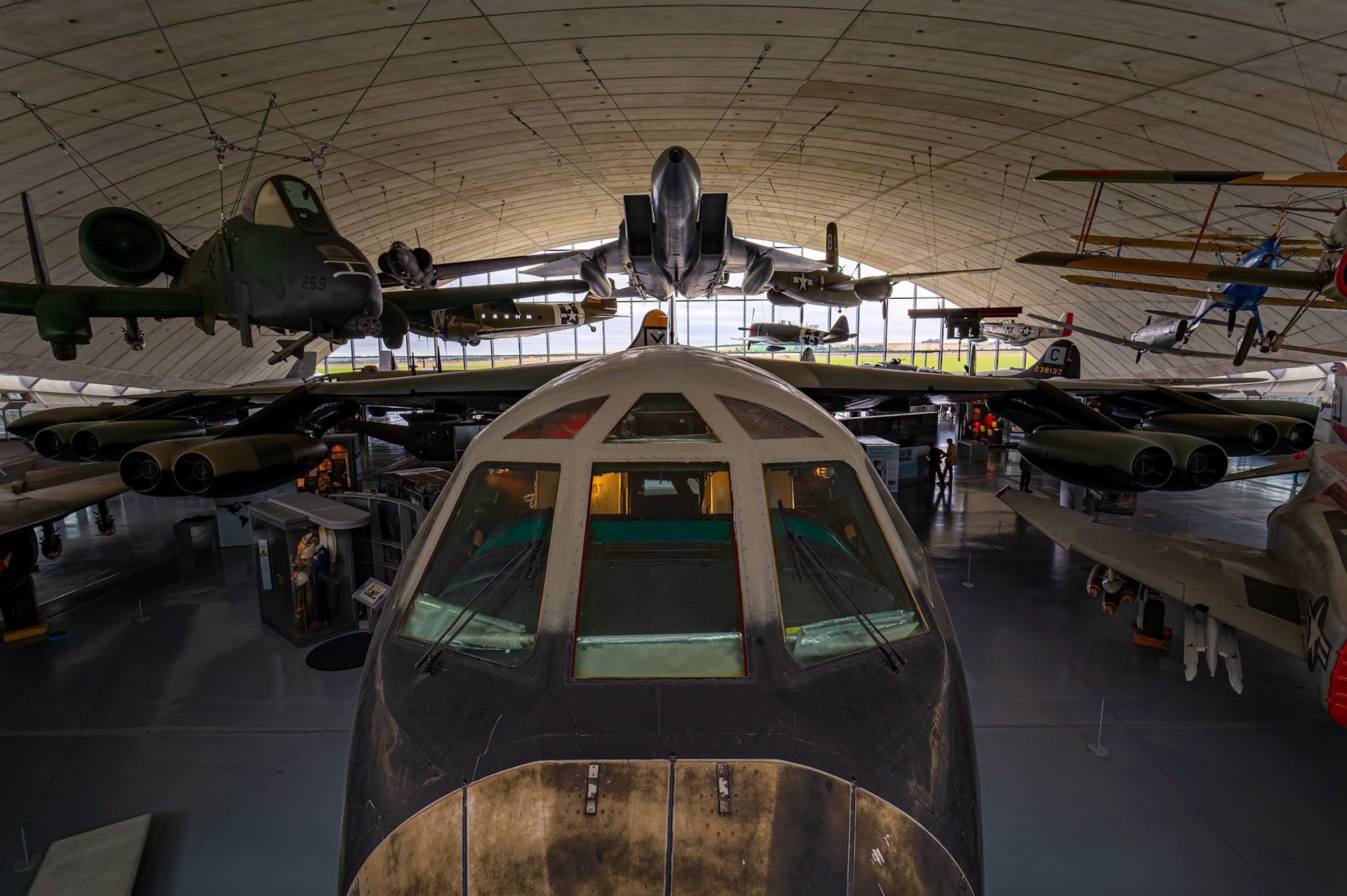 Boeing B-52 Stratofortress on display at the Duxford Imperial War Museum in Cambridge, United Kingdom