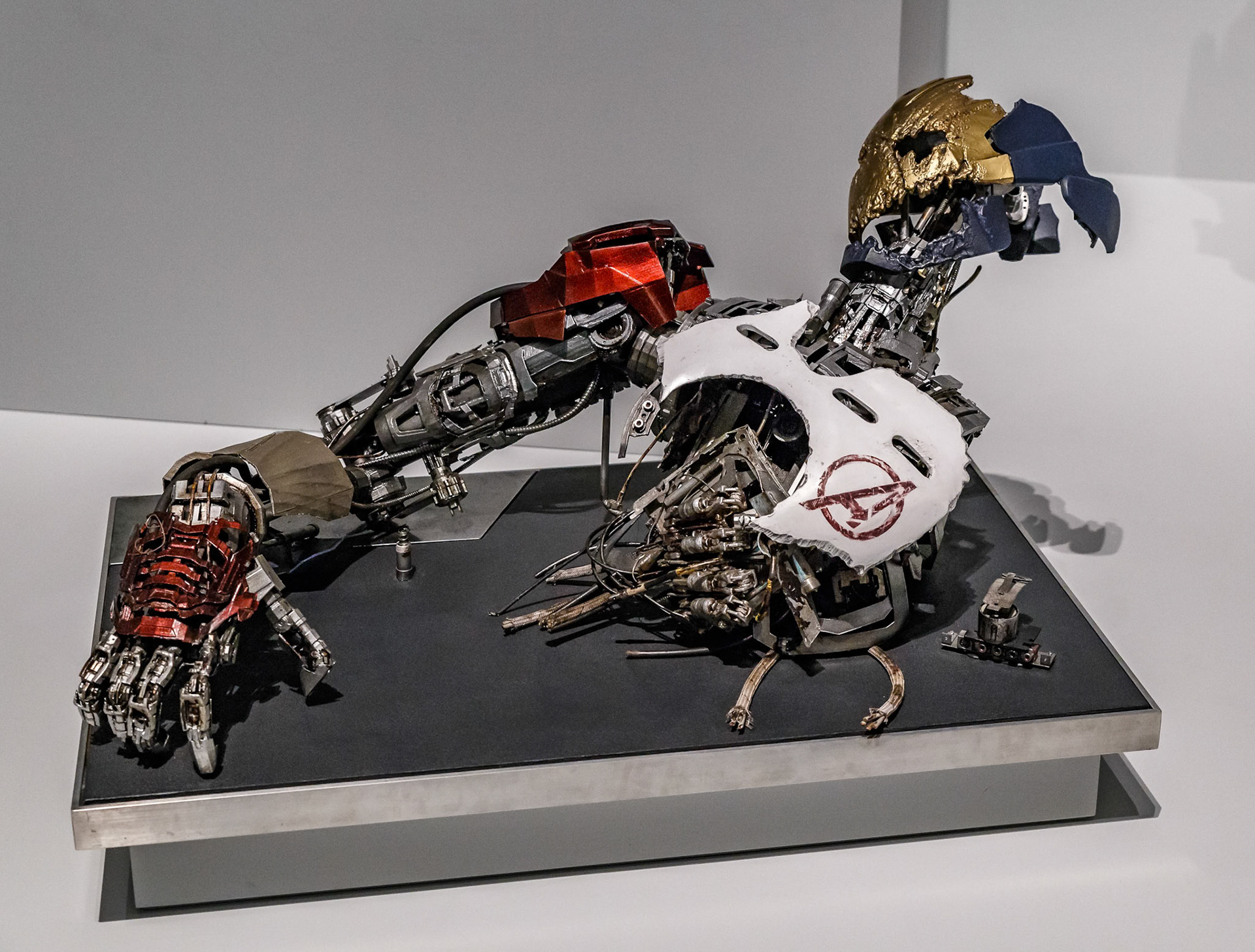 Avengers Ultron Prop display at GOMA for the Marvel Exhibition, Brisbane