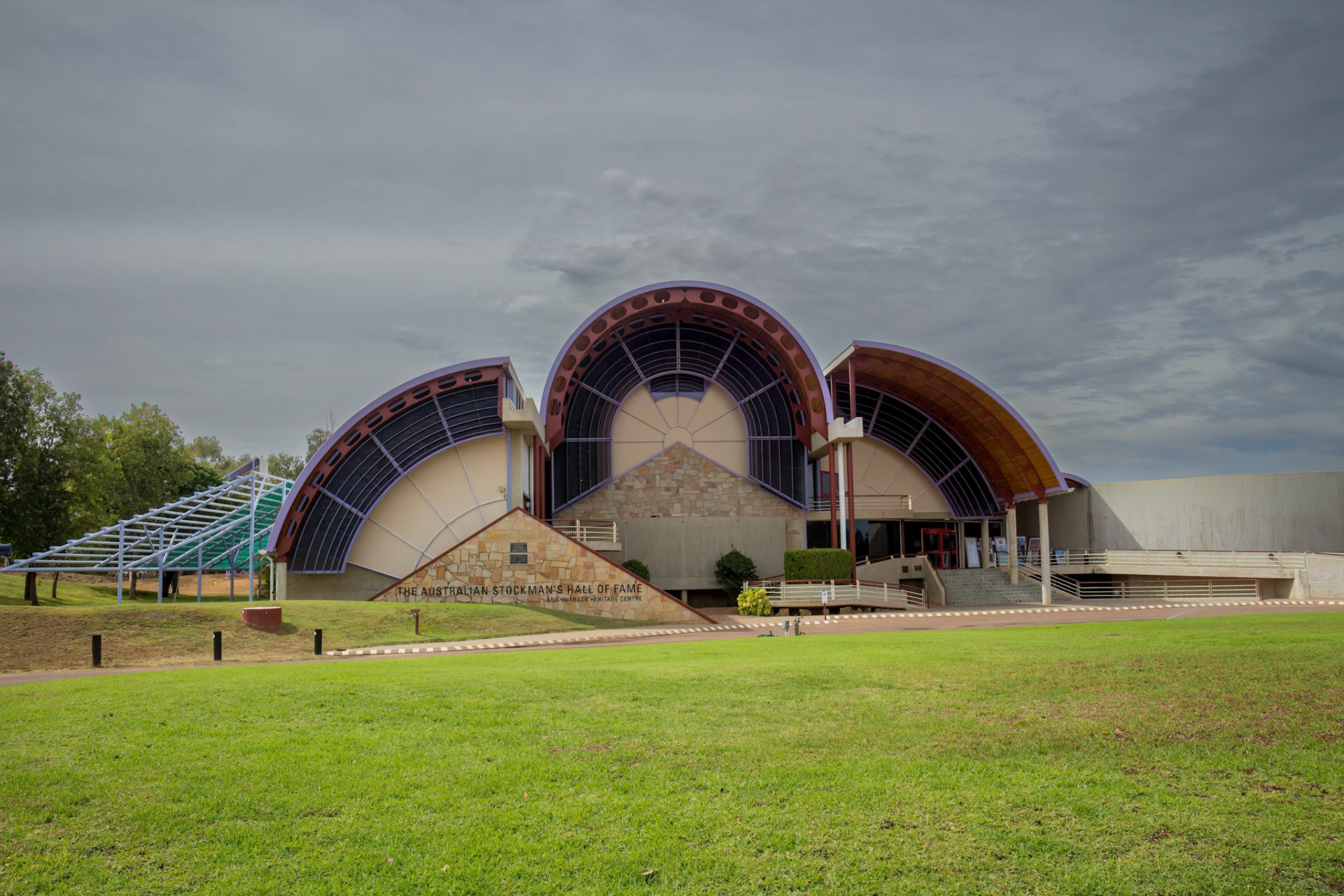 Outside of the Stockmans Hall of Fame in Longreach, Australia