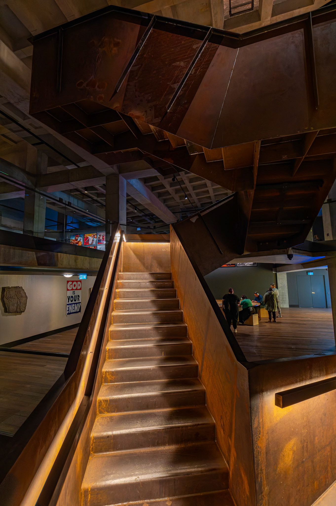 Inside Museum of Old and New Art (MONA) in Hobart, Tasmania