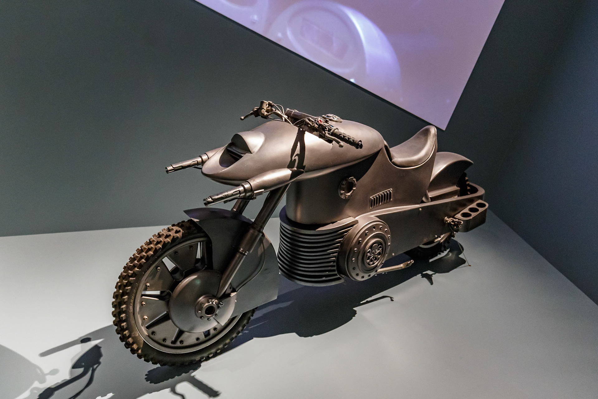 Captain America MotorCycle Prop display at GOMA for the Marvel Exhibition, Brisbane