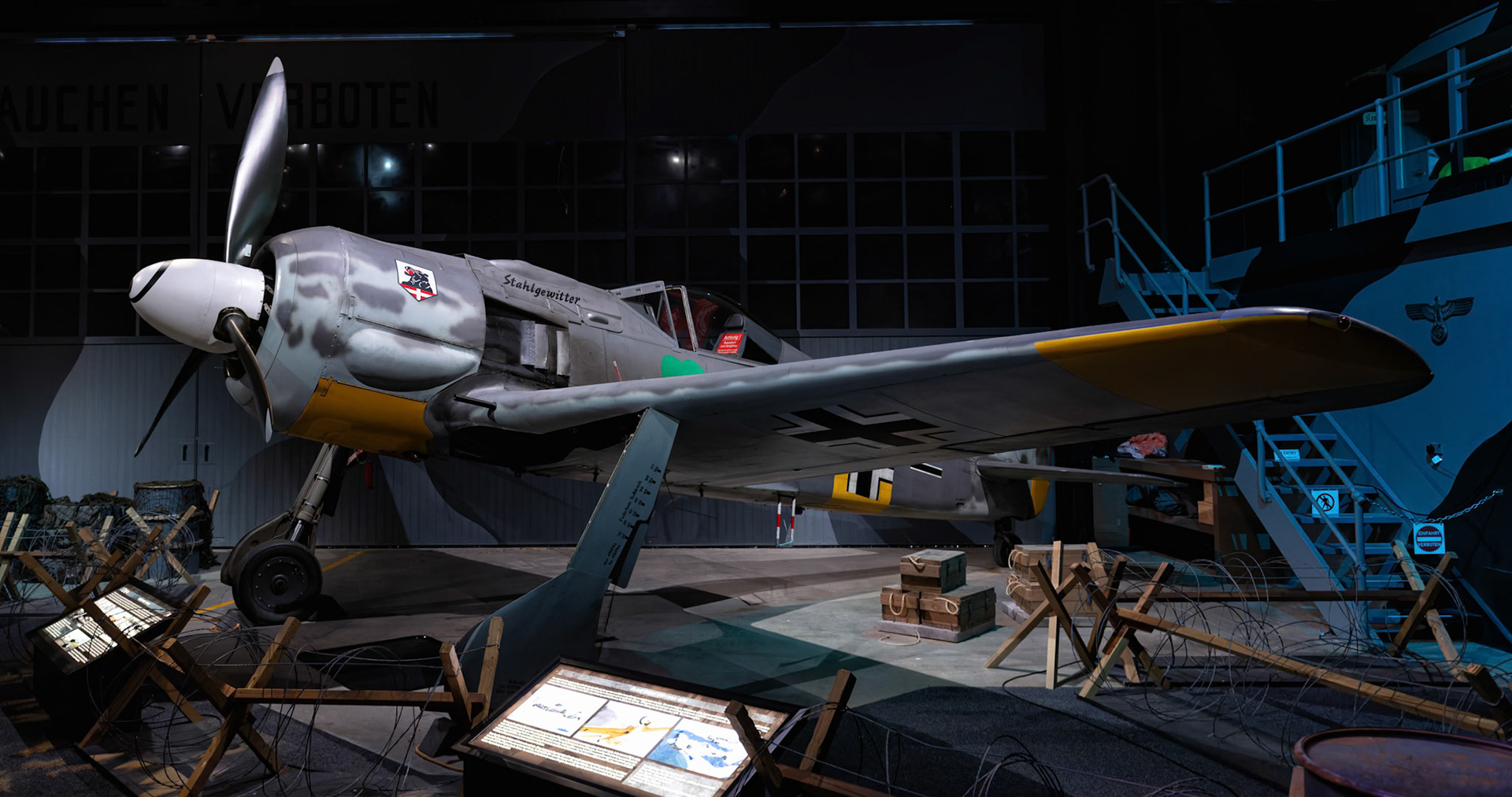 Focke-Wulf FW190 at Omaka Aviation Heritage Centre in Blenheim, New Zealand