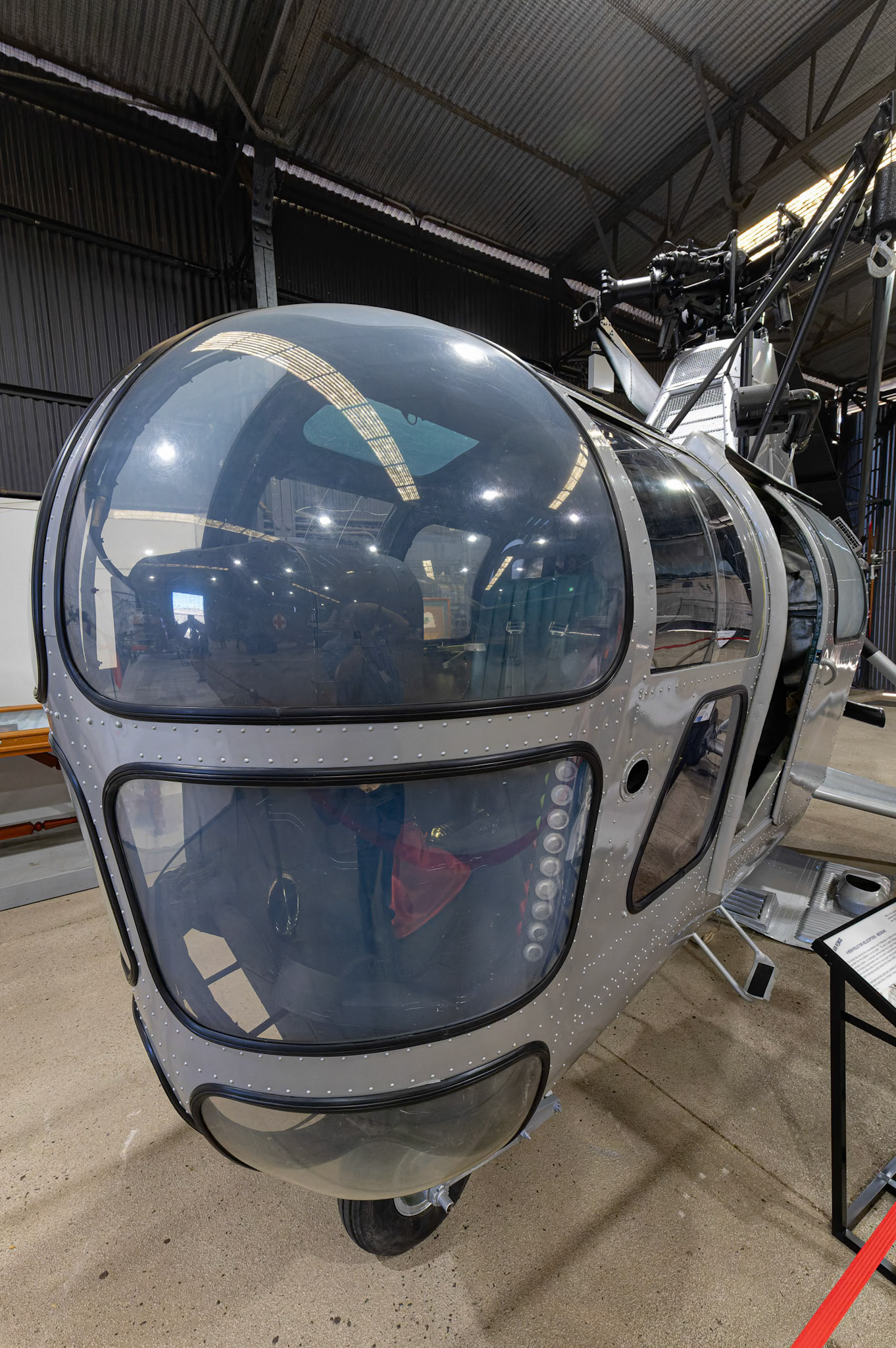 Sikorsky S-51 Westland Dragonfly on display at the RAAF Amberley Aviation Heritage Centre at Amberley, Australia