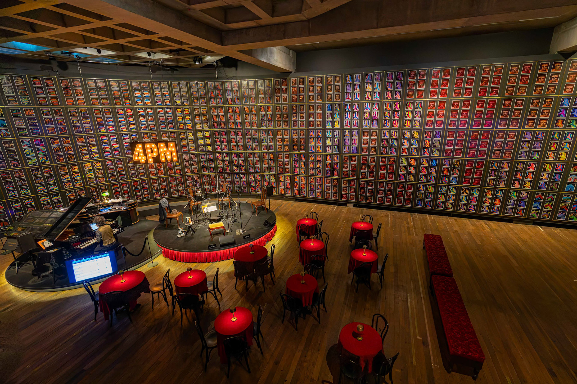 Snake by Sidney Nolan (1970-1972) on display inside the Museum of Old and New Art (MONA) in Hobart, Tasmania