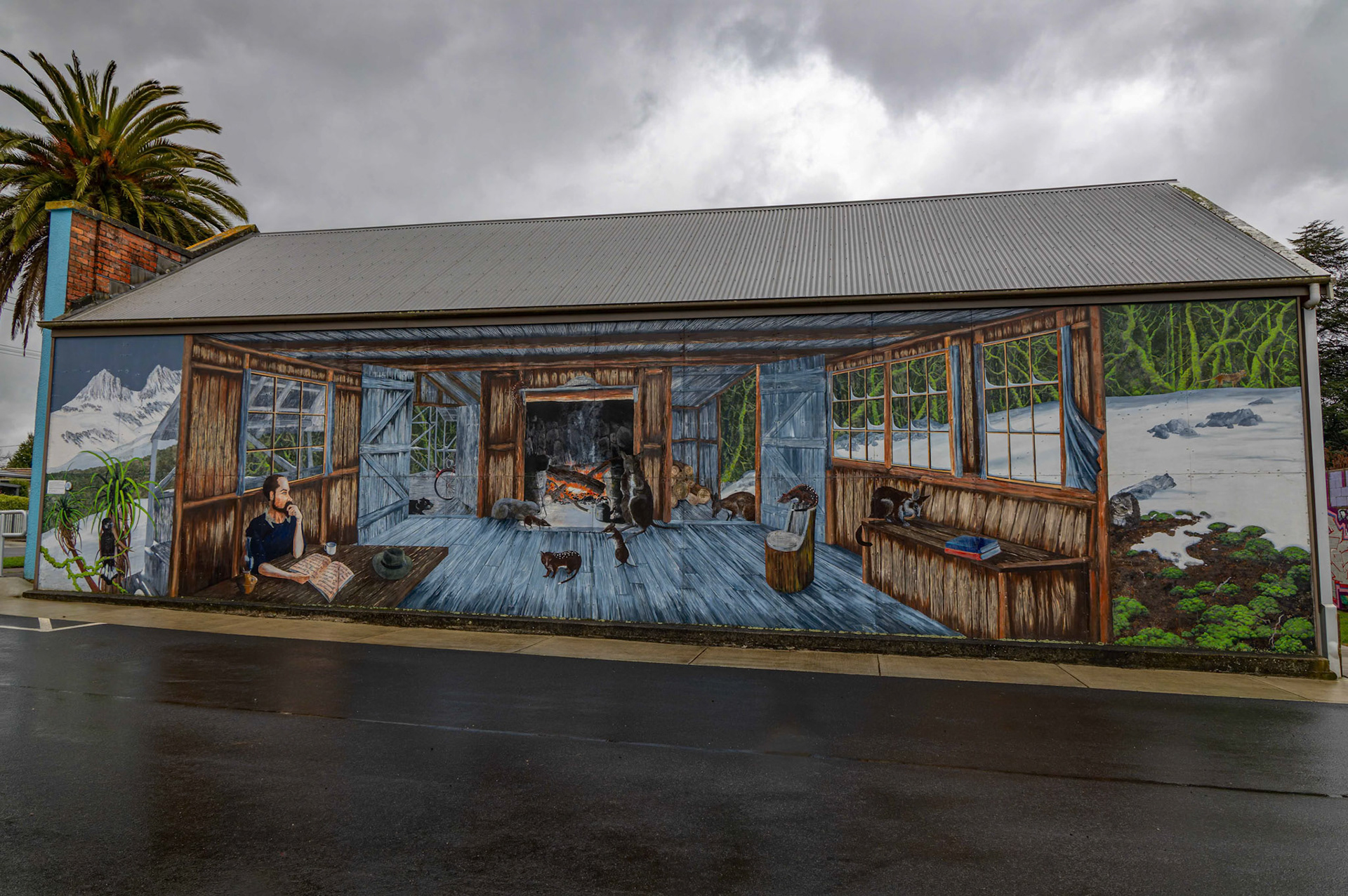 Street Art around Sheffield in Tasmania, Australia