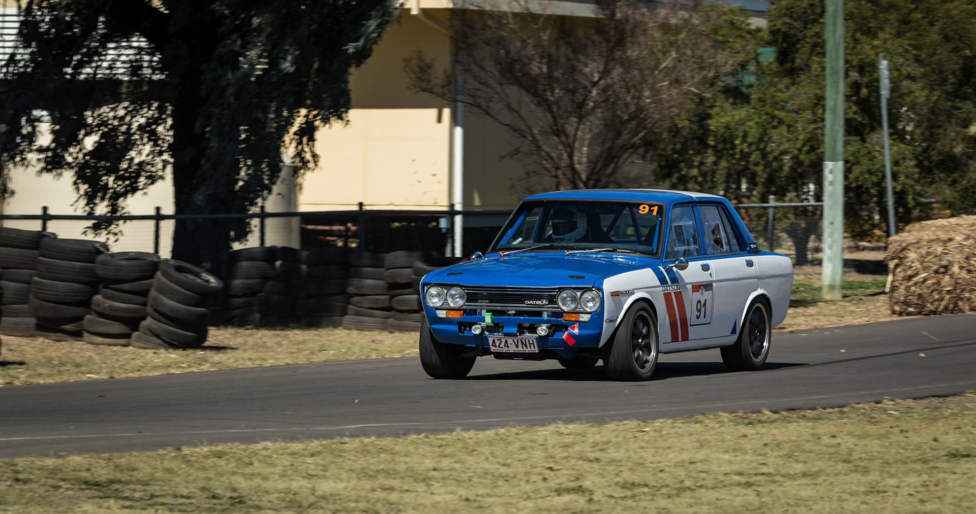 Car 90 - 1969 Datsun 1600, driven by Philip Blake at the Leyburn Sprints, Australia
