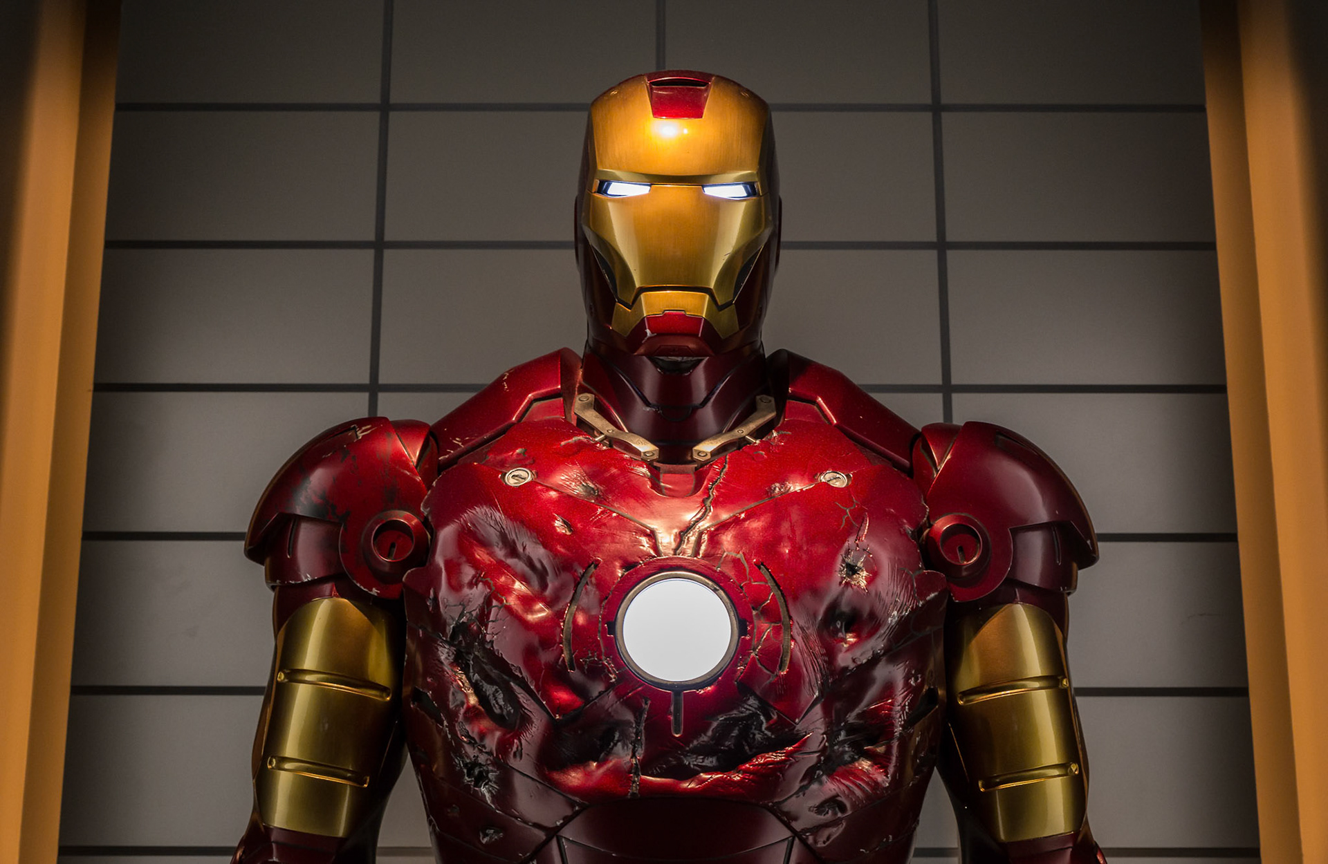 IronMan custome display at GOMA for the Marvel Exhibition, Brisbane