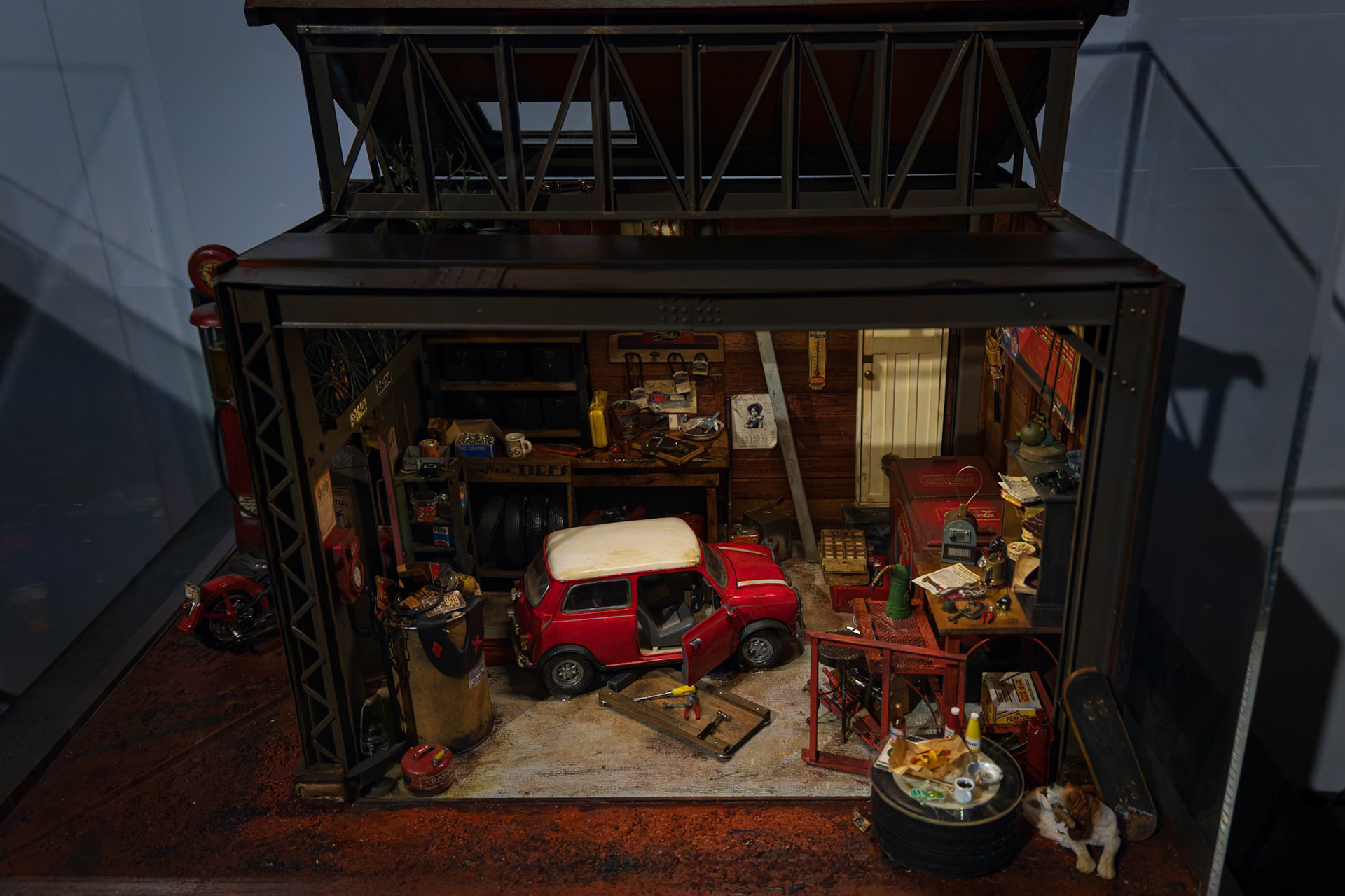 Miniature display at Small Worlds Miniature Museum in Tokyo, Japan