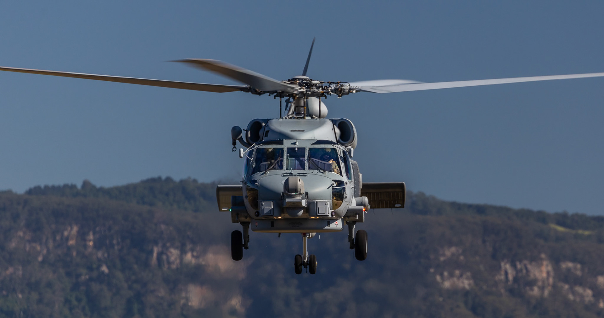 RAN MH-60R Seahawk on display at Wings Over Illawarra 2018, Illawarra Regional Airport, Albion Park Rail, New South Wales, Australia