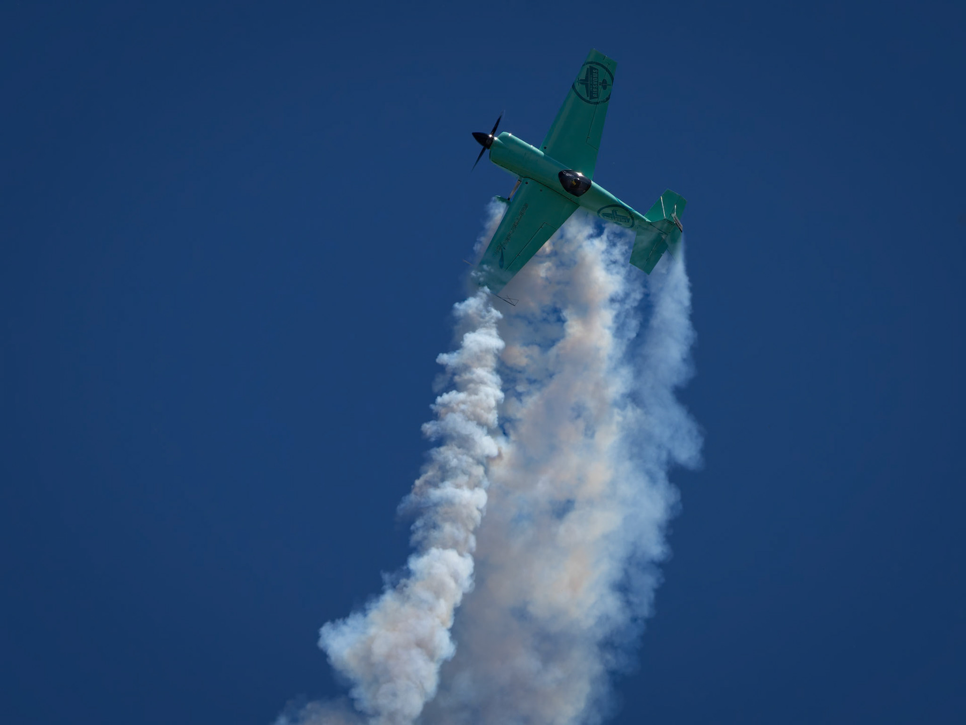 Glenn Graham in the Edge 540 on display at the Shellharbour Airport, during the Airshows Downunder Shellharbour, New South Wales, Australia.