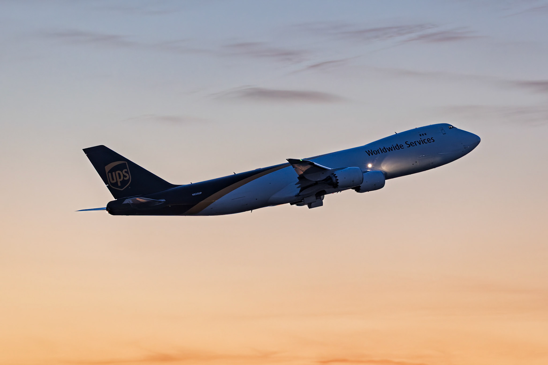 UPS Boeing 747-8F [N630UP] Departing to Singapore from the P3 Carpark, Sydney Airport, Australia