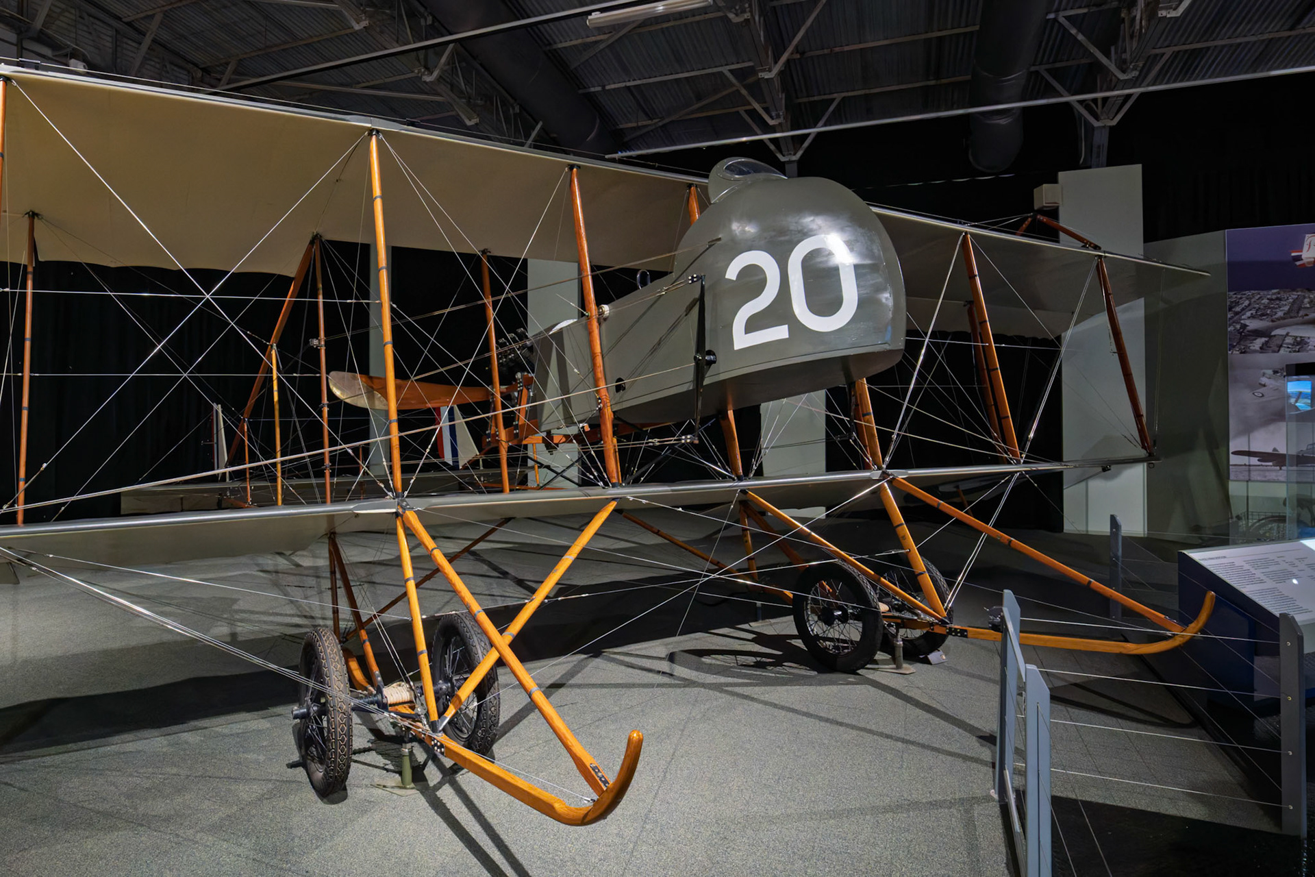 Maurice Farman Shorthorn at the RAAF Museum Point Cook in Victoria, Australia