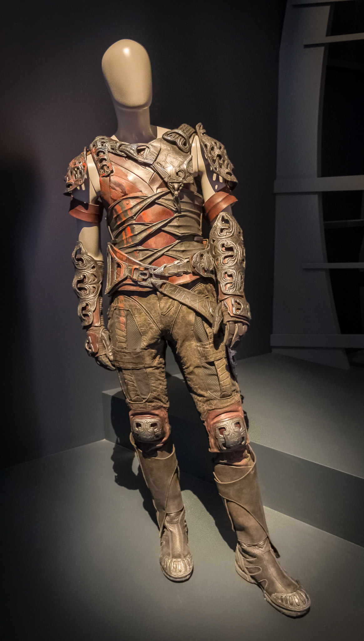 Korath custome display at GOMA for the Marvel Exhibition, Brisbane