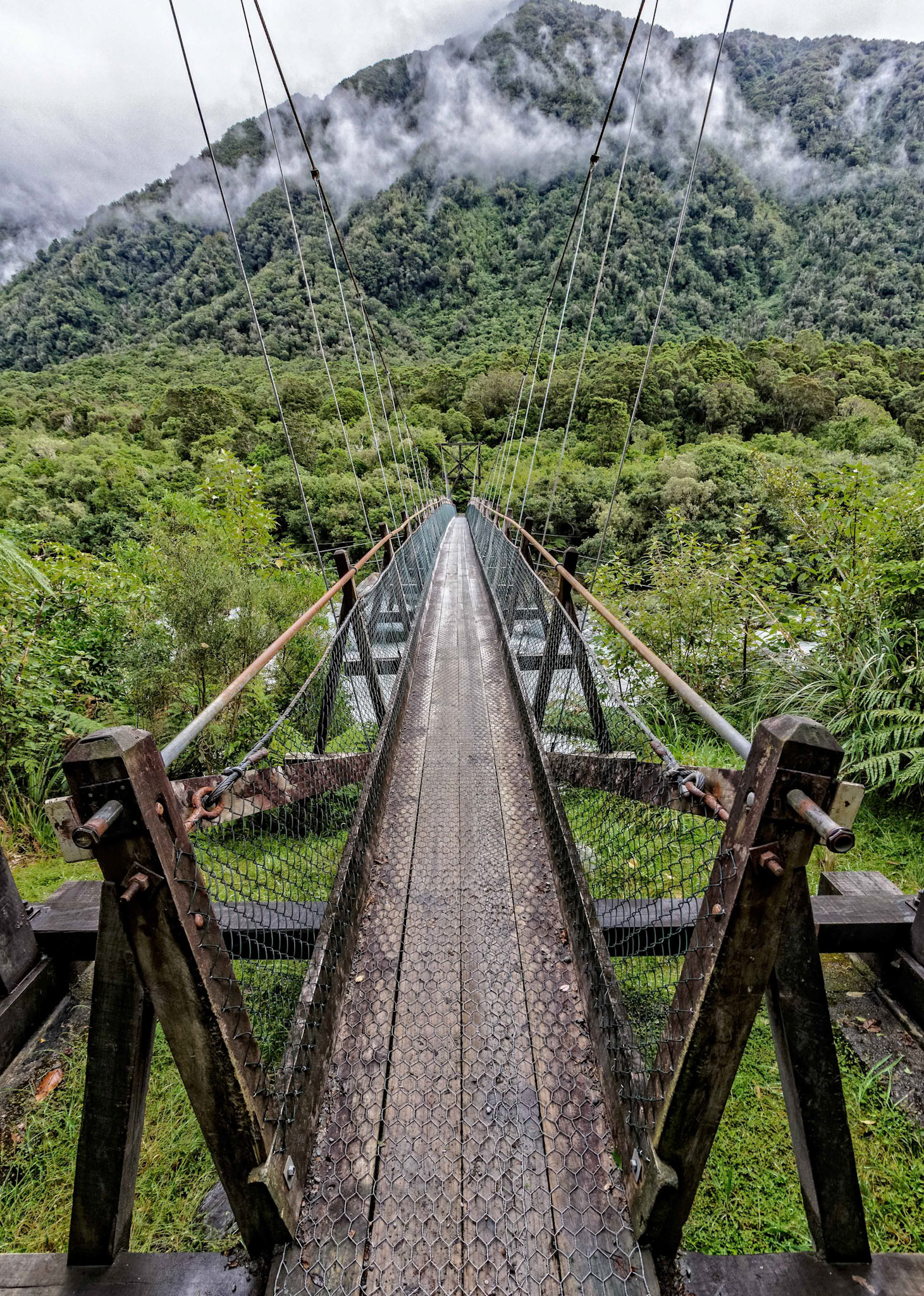 Historical Bridge at Fox Glacier, New Zealand