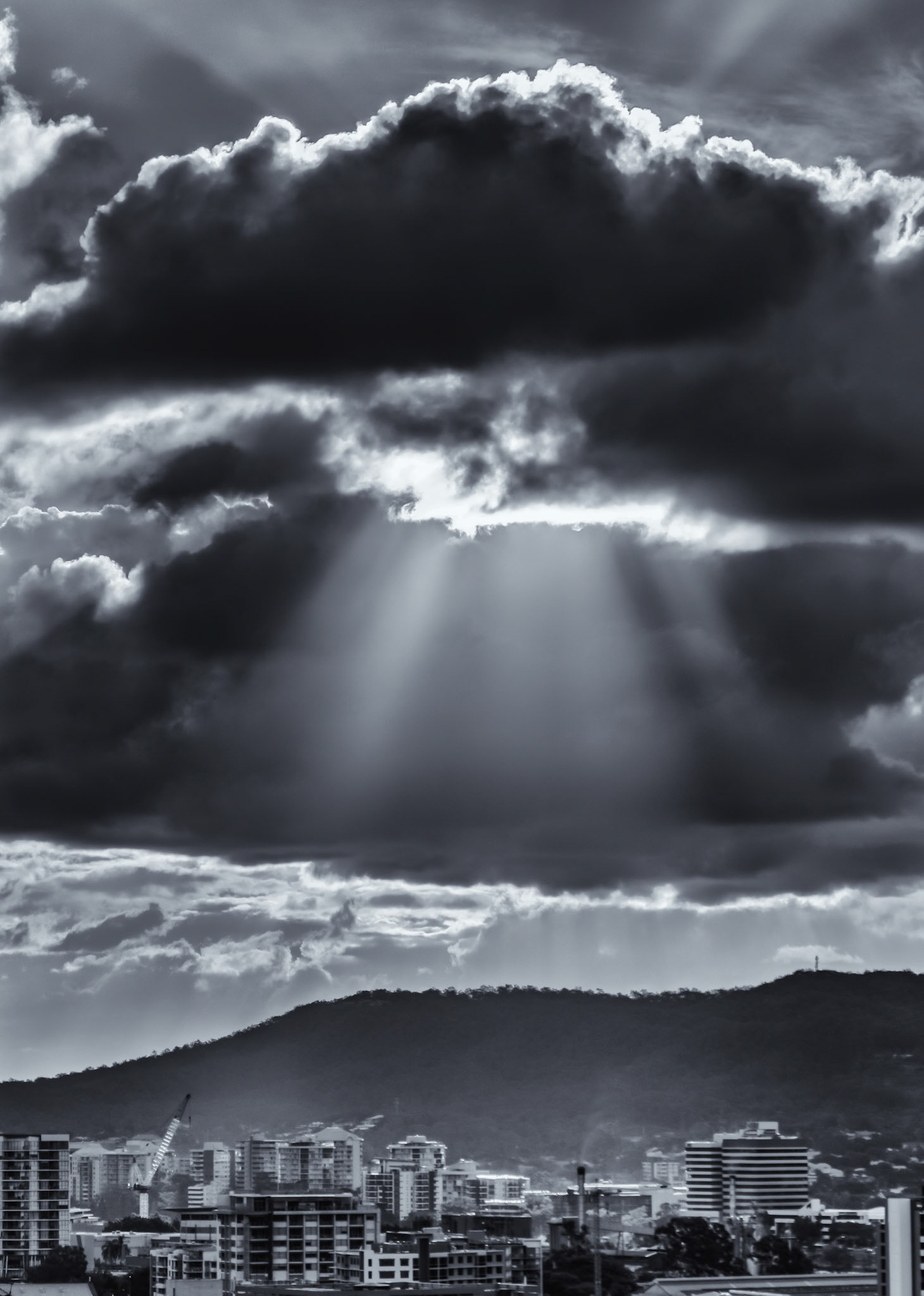 Stormy Clouds in Brisbane City, Australia