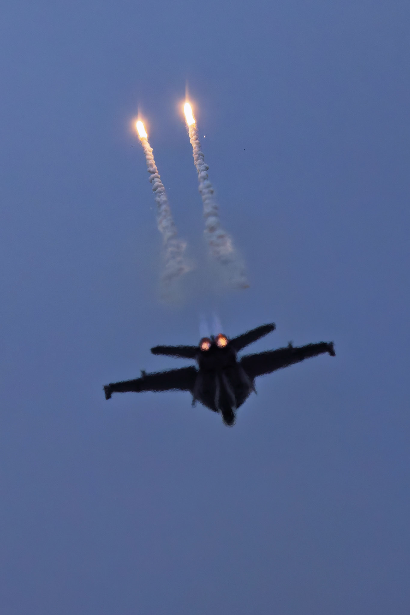 RAAF FA-18F Super Hornet on display at the Avalon Airshow in Victoria, Australia