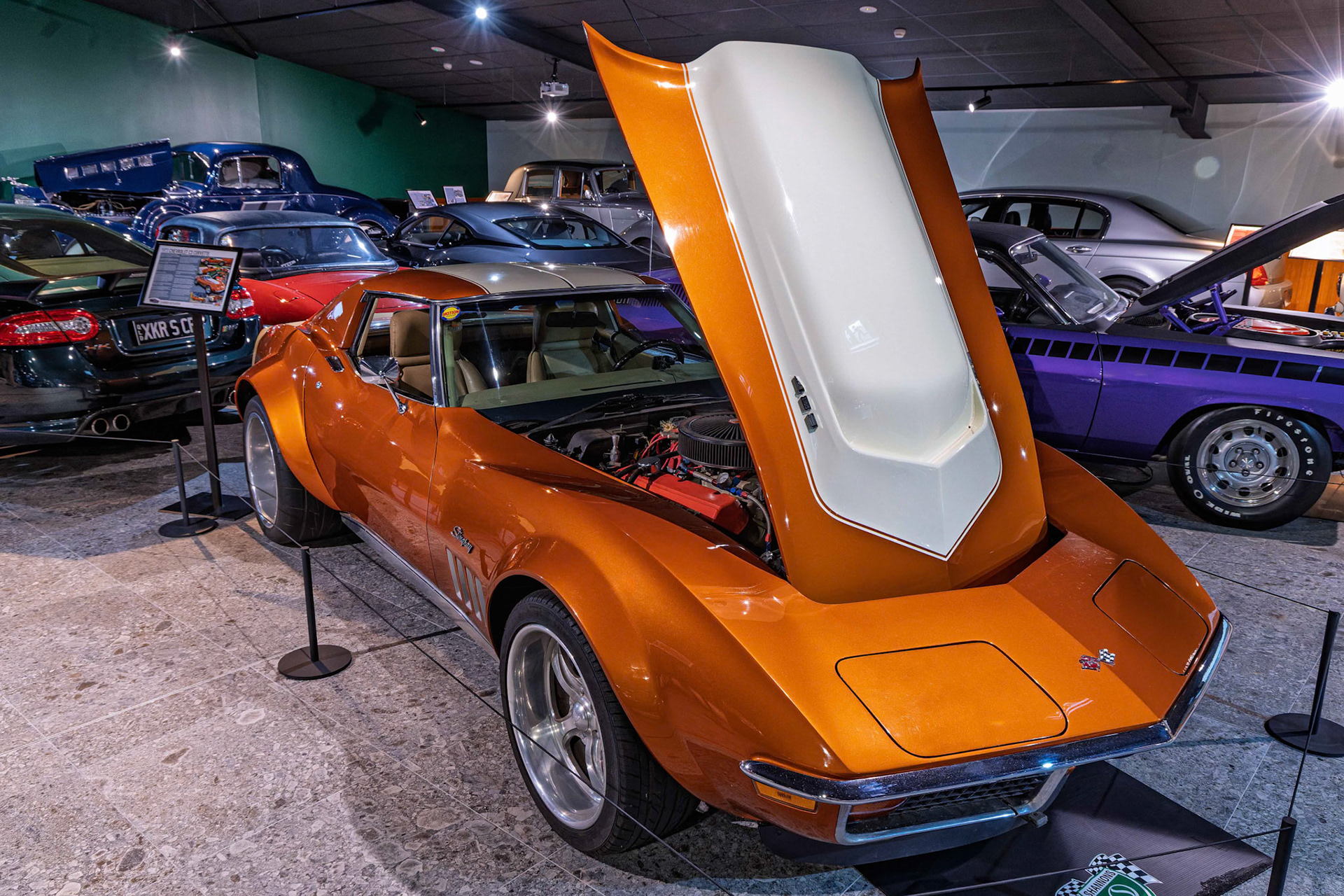 1973 Chevrolet C3 Corvette at Brisbane Motor Museum, Australia