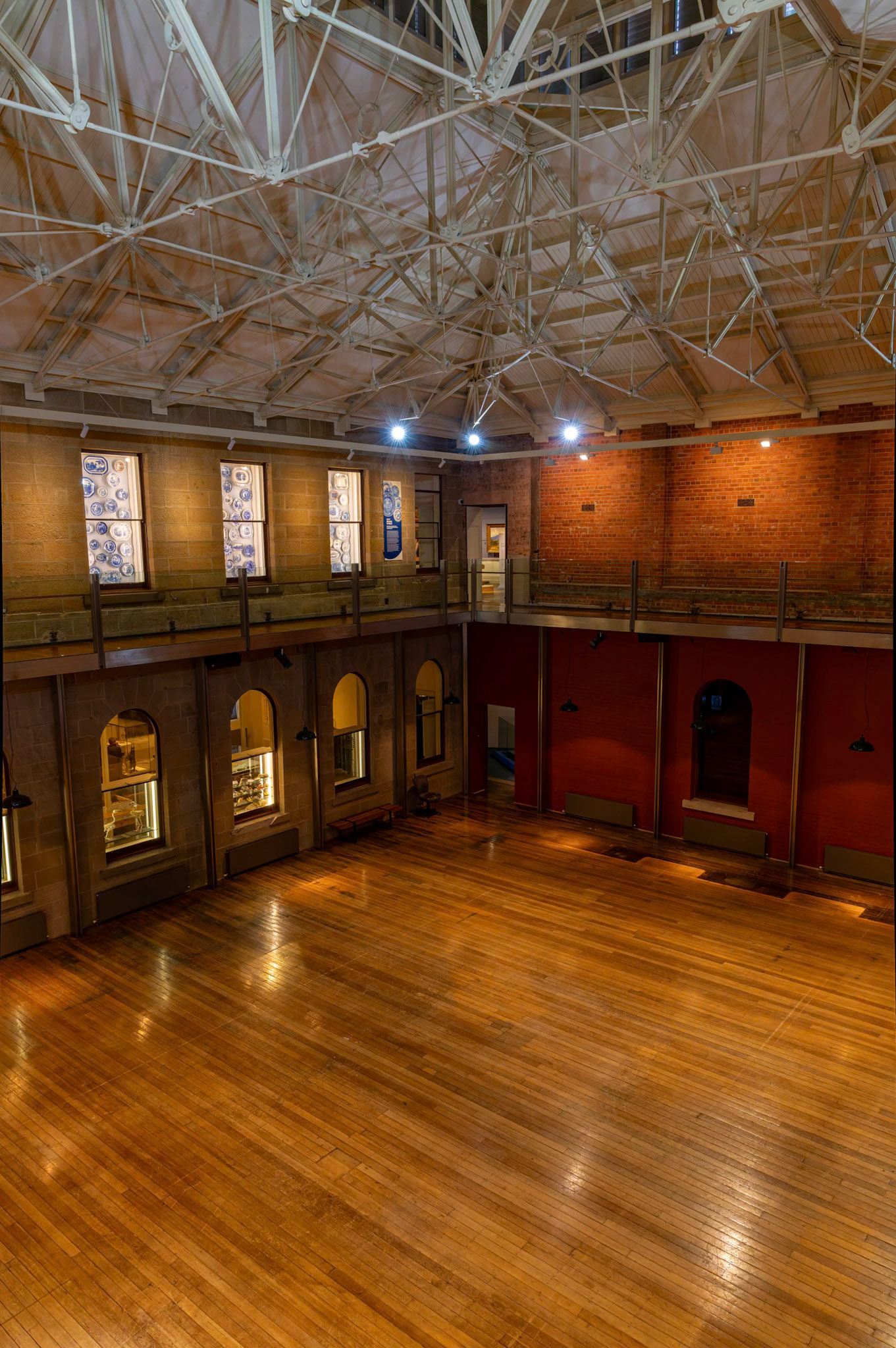 Inside the Tasmanian Museum and Art Gallery in Hobart, Tasmania, Australia