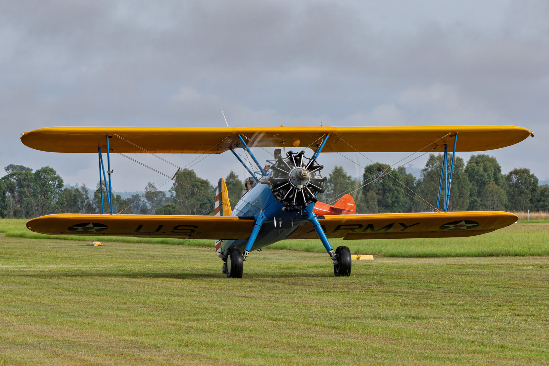 Boeing-Stearman Model 75 [VH-SNM] at the breakfast flyin at Watts Bridge Memorial Airfield in Cressbrook, Australia