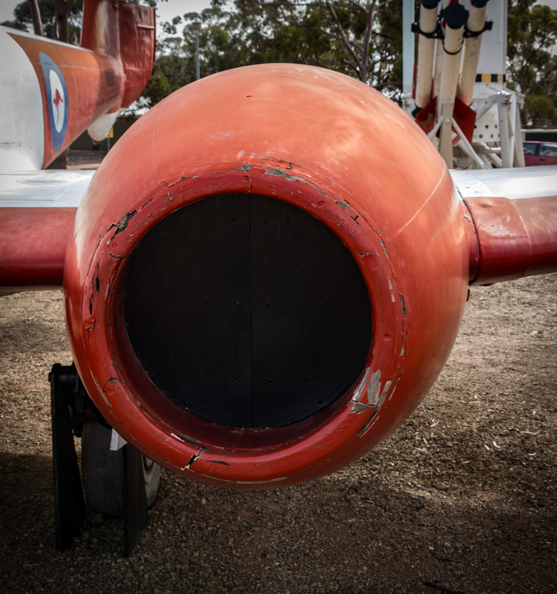 Meteor Mk7 on display at the Woomera Missile Park in South Australia, Australia