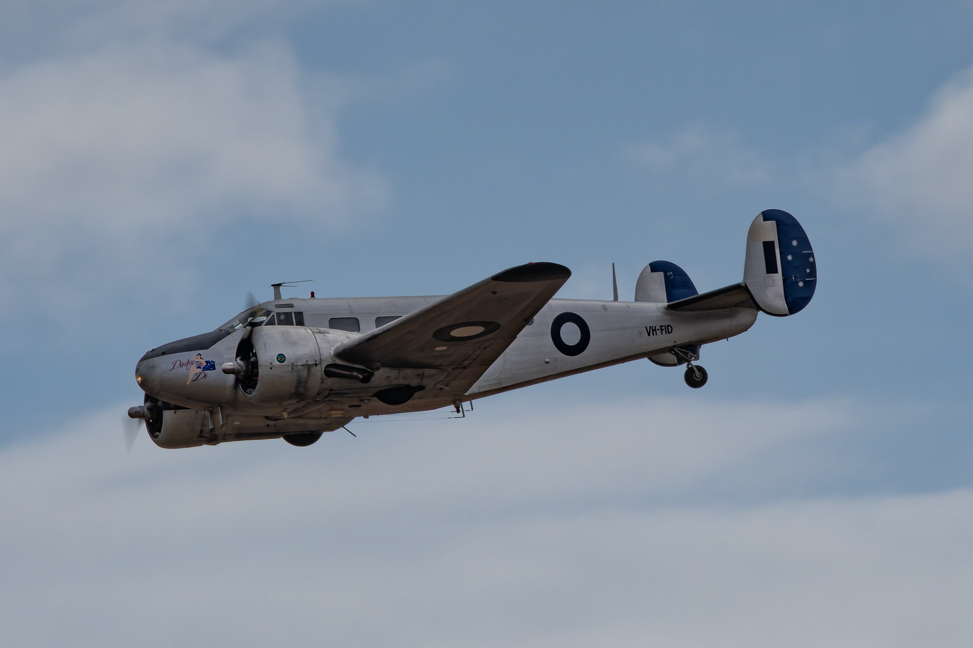 Doug Hamilton's Beech 18 on display at the Avalon Airshow in Victoria, Australia