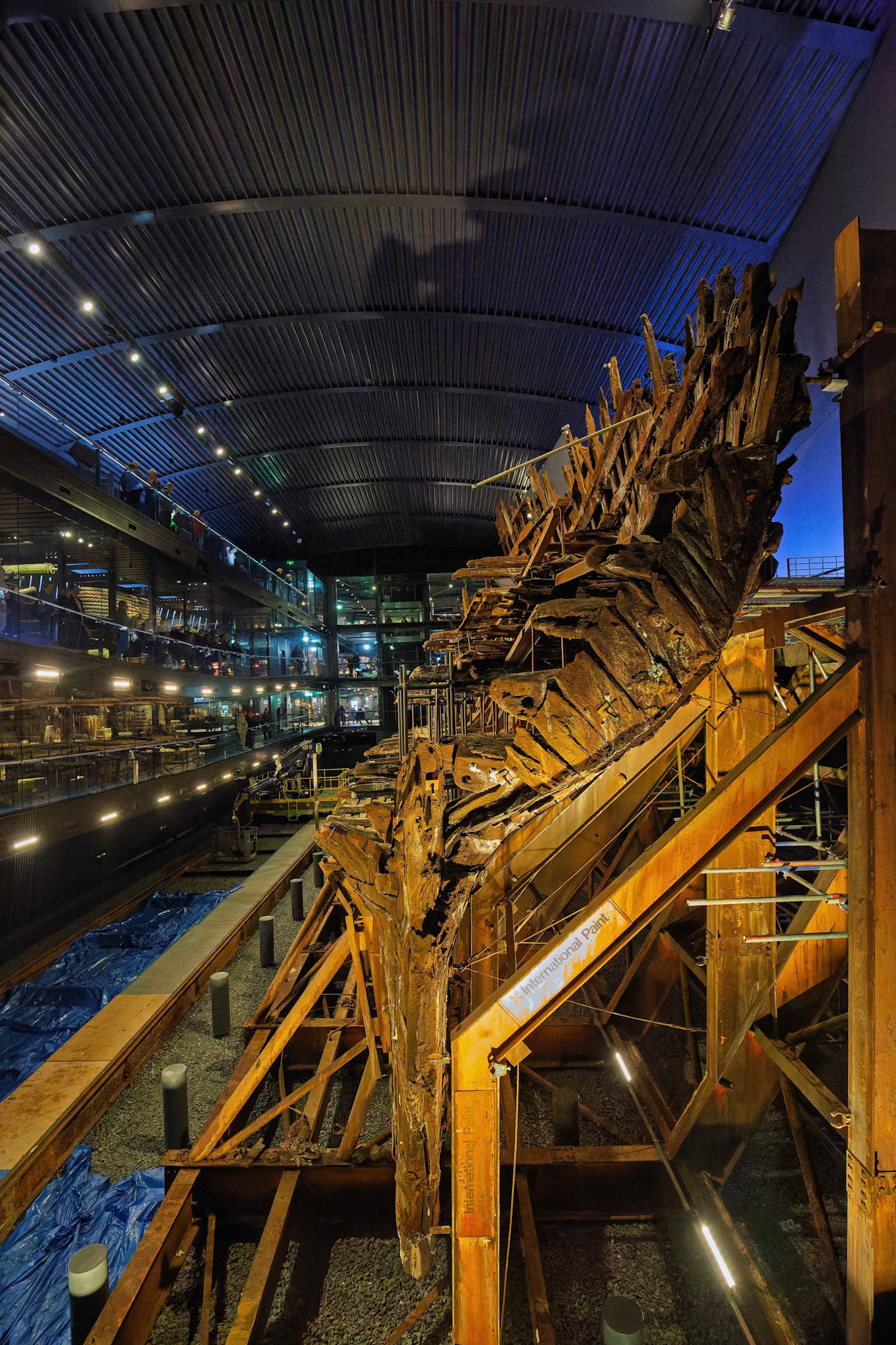 The Mary Rose on display at Portsmouth Historic Dockyard in Portsmouth, England