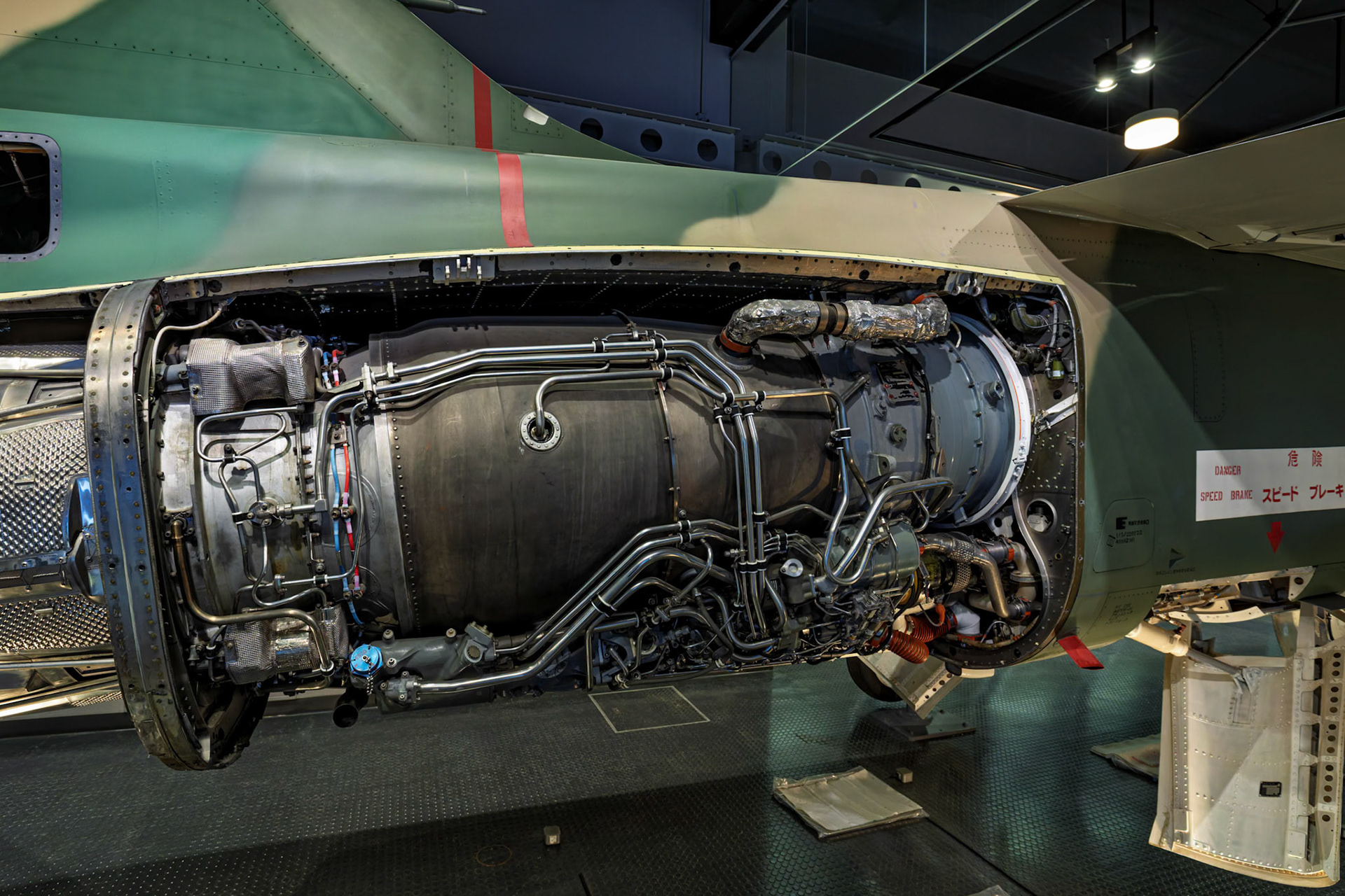 Mitsubishi F-1 on display at Airpark Japan Air Self-Defense Force Hamamatsu Air Base Museum in Chuo Ward, Hamamatsu, Shizuoka, Japan
