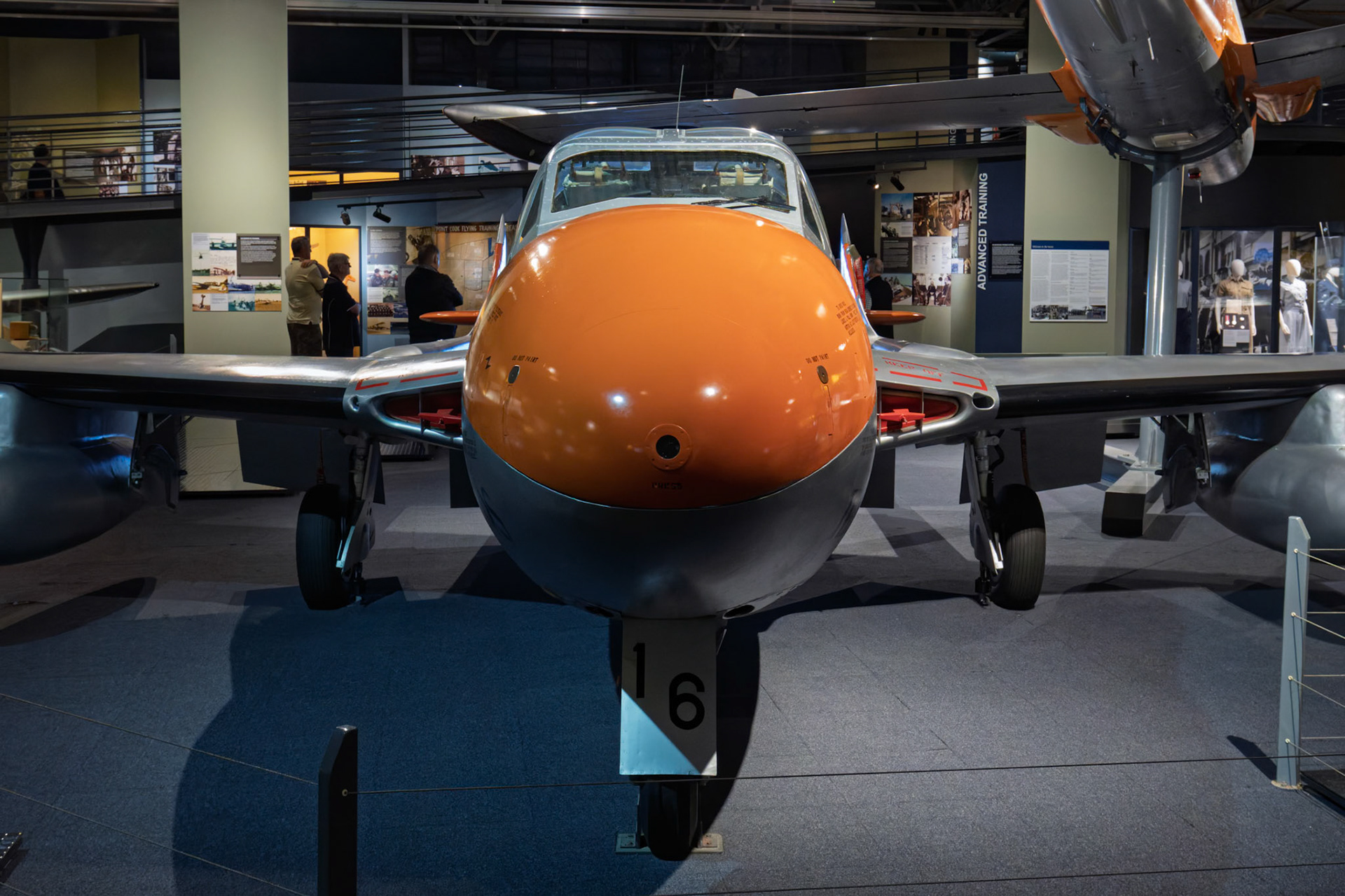 De Havilland Vampire T35 at the RAAF Museum Point Cook in Victoria, Australia