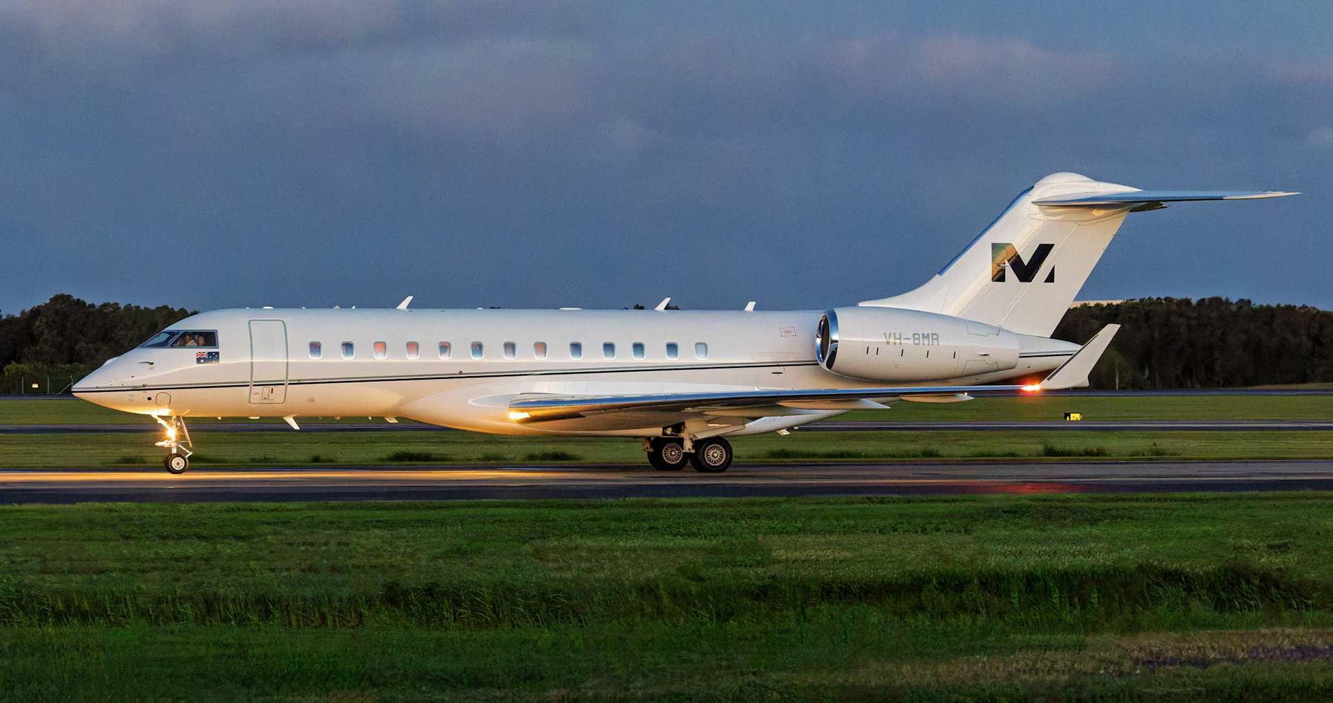 Privately Owned Bombardier Global 6000 (BD-700-1A10) [VH-8MR] at Brisbane Airport, Australia