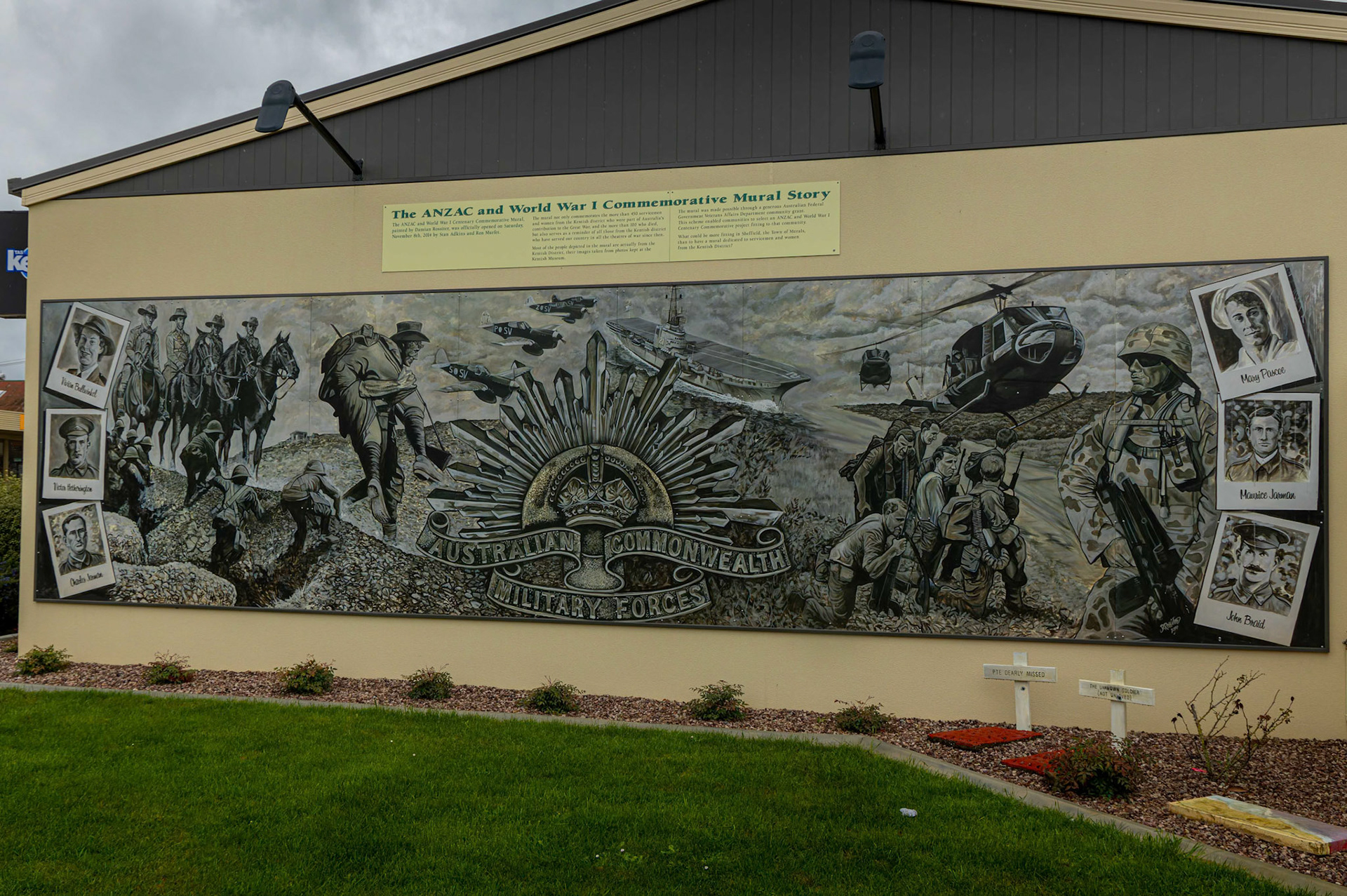 Street Art around Sheffield in Tasmania, Australia