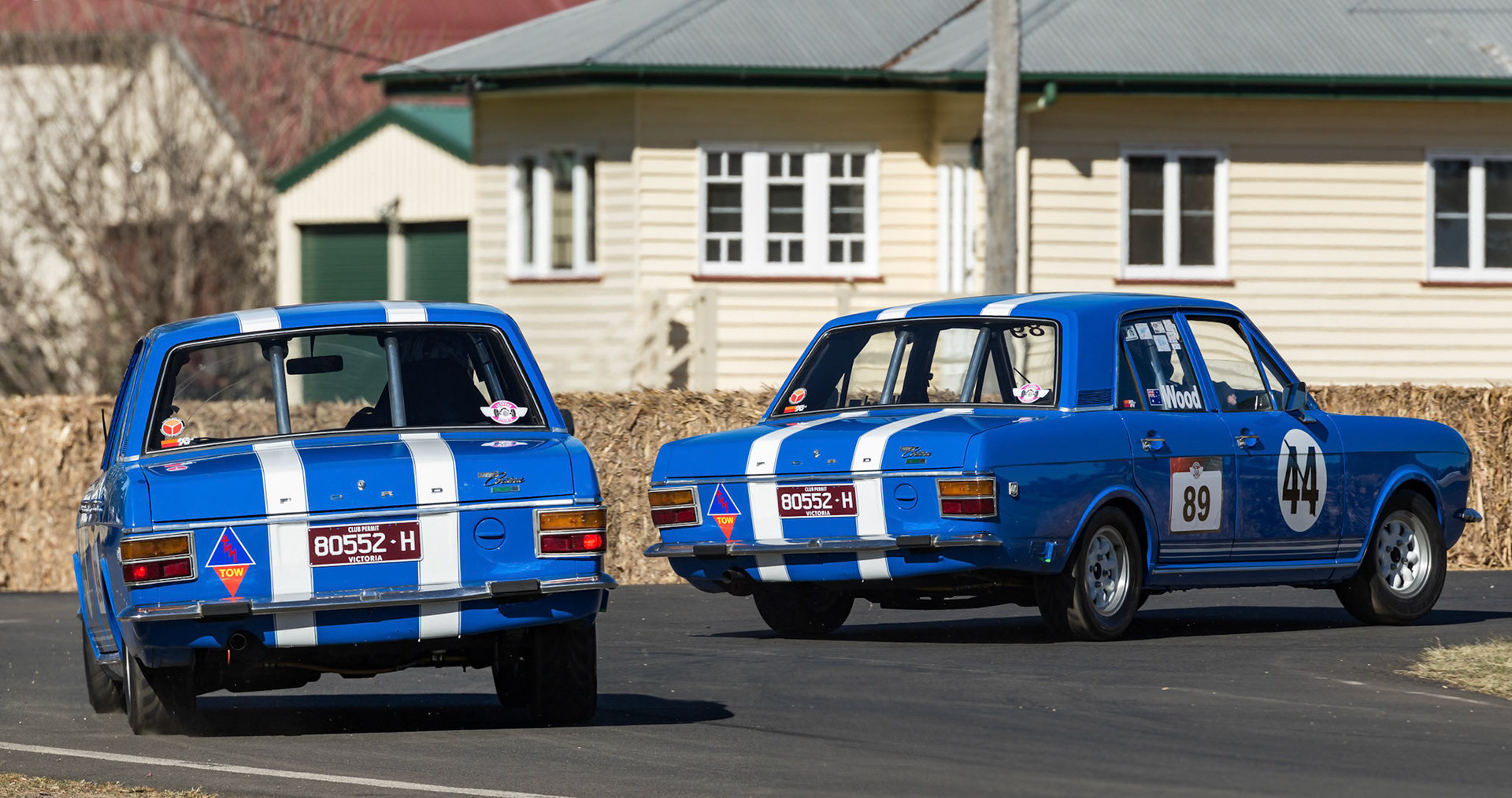 Car 89 - 1970 Ford Cortina MkII, driven by Mark Wood at the Leyburn Sprints, Australia