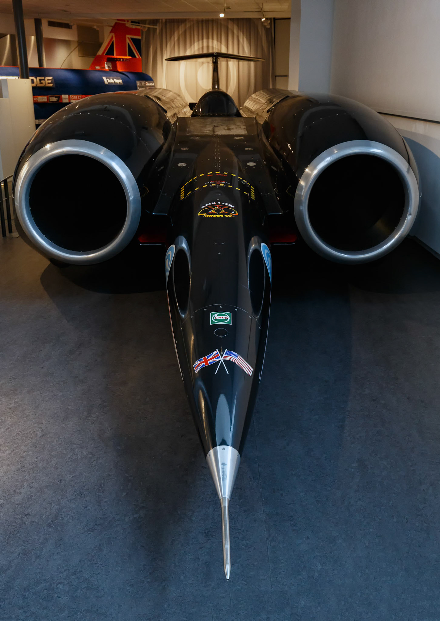 Thrust SSC at the Coventry Transport Museum in Coventry, England