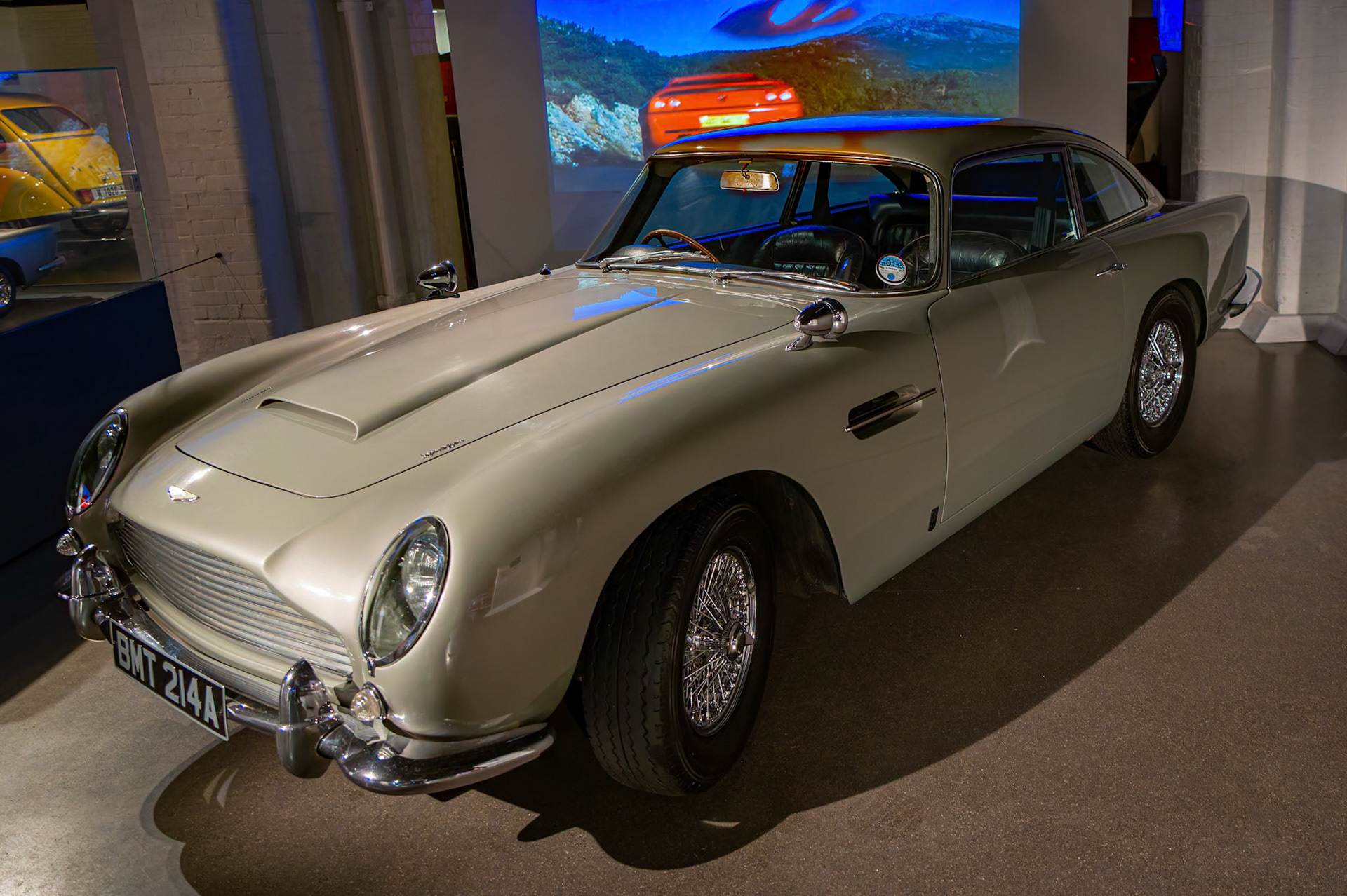 Aston Martin DB5 from "GoldenEye", Bond in Motion in London, England